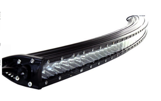 Code 4 LED Supply Clear Single Row Curved Light Bars - 38 inch 180 watt