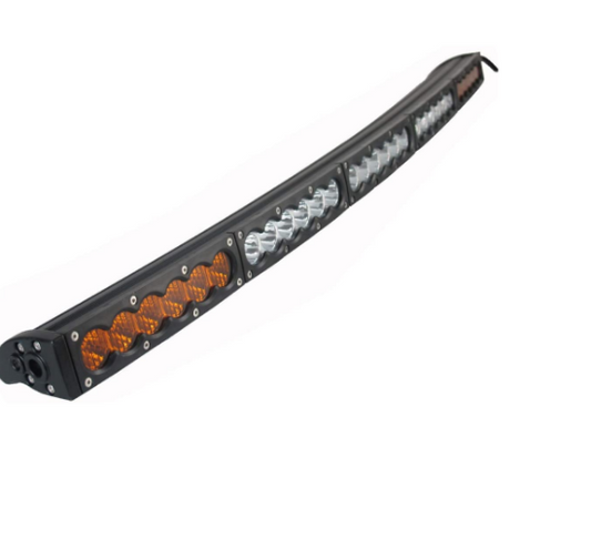 Code 4 LED Supply Amber and White Curved Light bars - 44 inch 210 watt