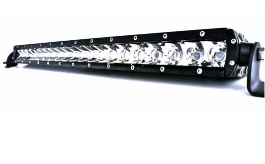 Code 4 LED Supply Clear Single Row Light Bars - 22 inch 100 watt spot