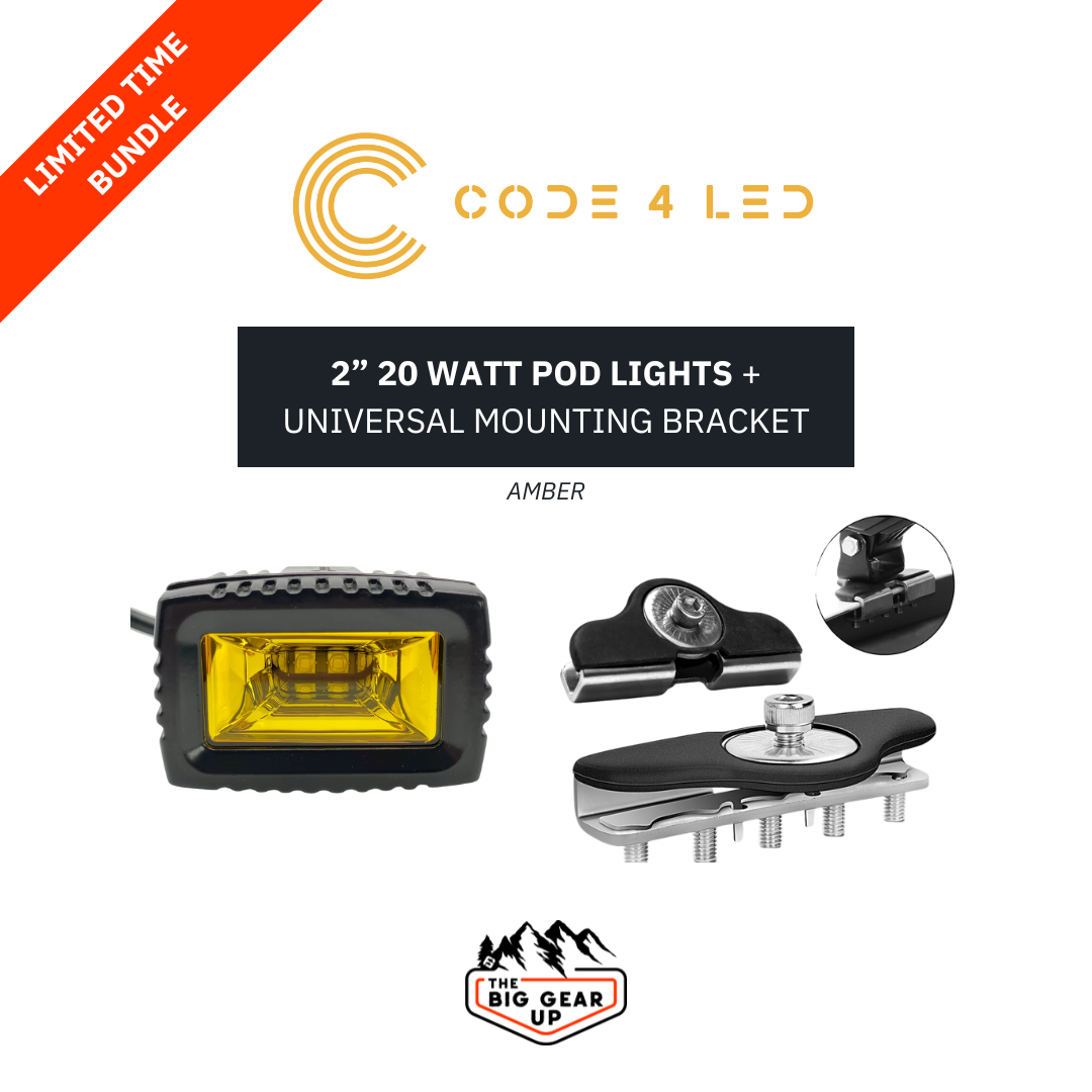 CODE 4 | 2" Pod Light Bundle (Amber)