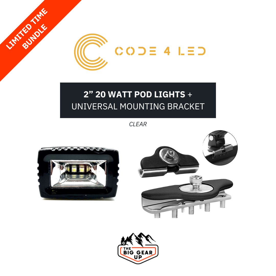 CODE 4 | 2" Pod Light Bundle (Clear)