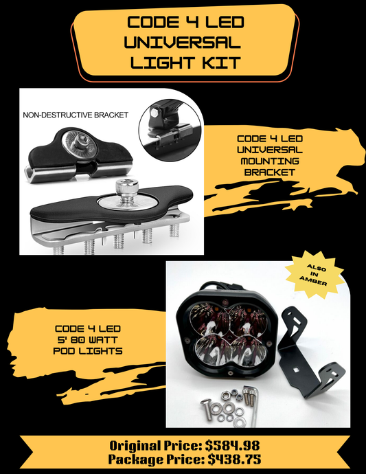 Universal Light Kits - Amber 5" 80 watt Pod Lights