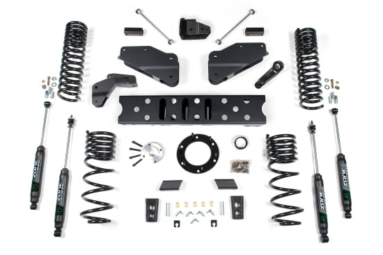 2019-2024 Ram 2500 5.5" Radius Arm Bracket - 4.5" Rear Coil - Gas - 6-Bolt T-Case - Nitro Shocks