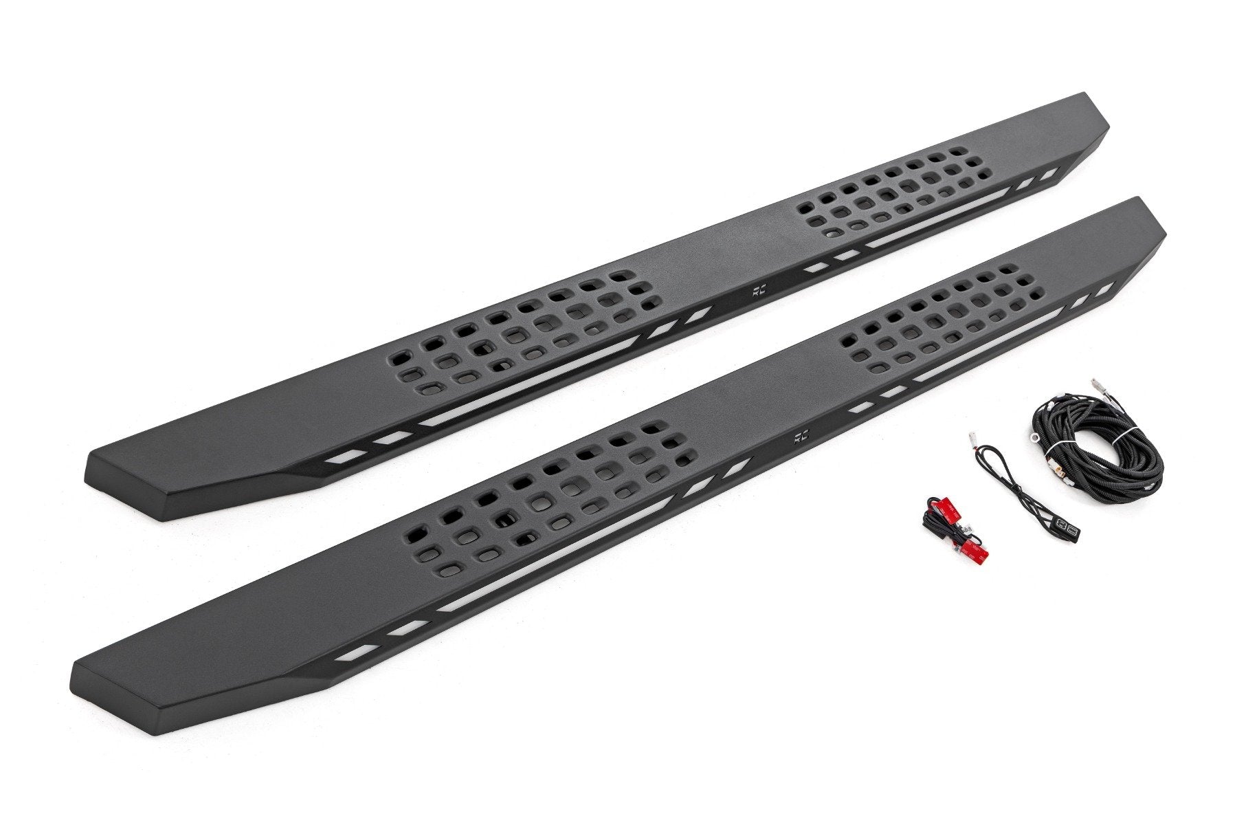 Rough Country AC2 Running Boards Amber/White CrewCab for Ram 1500/2500 10-25 57009