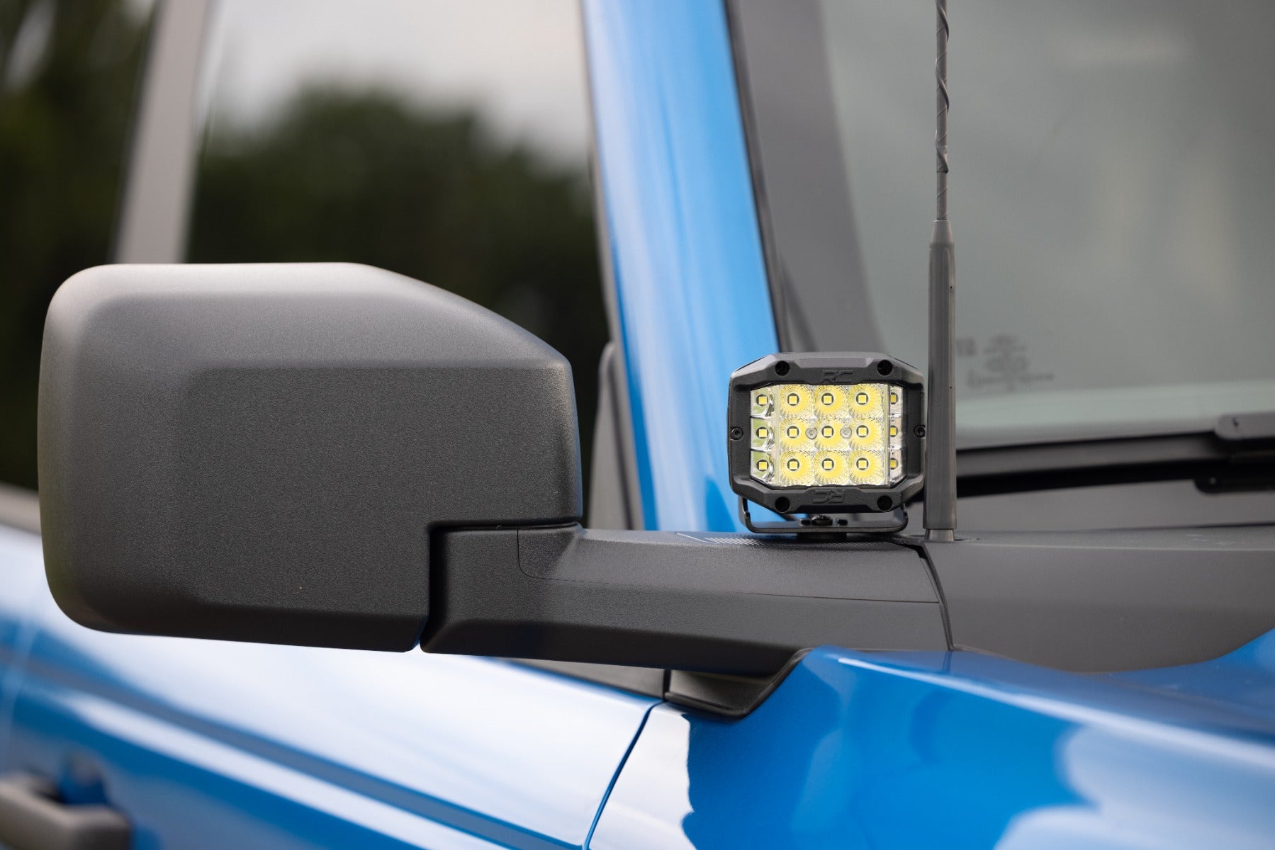 Rough Country LED Light Ditch Mount 2" Black Pair Amber DRL Ford Bronco 2021 71049
