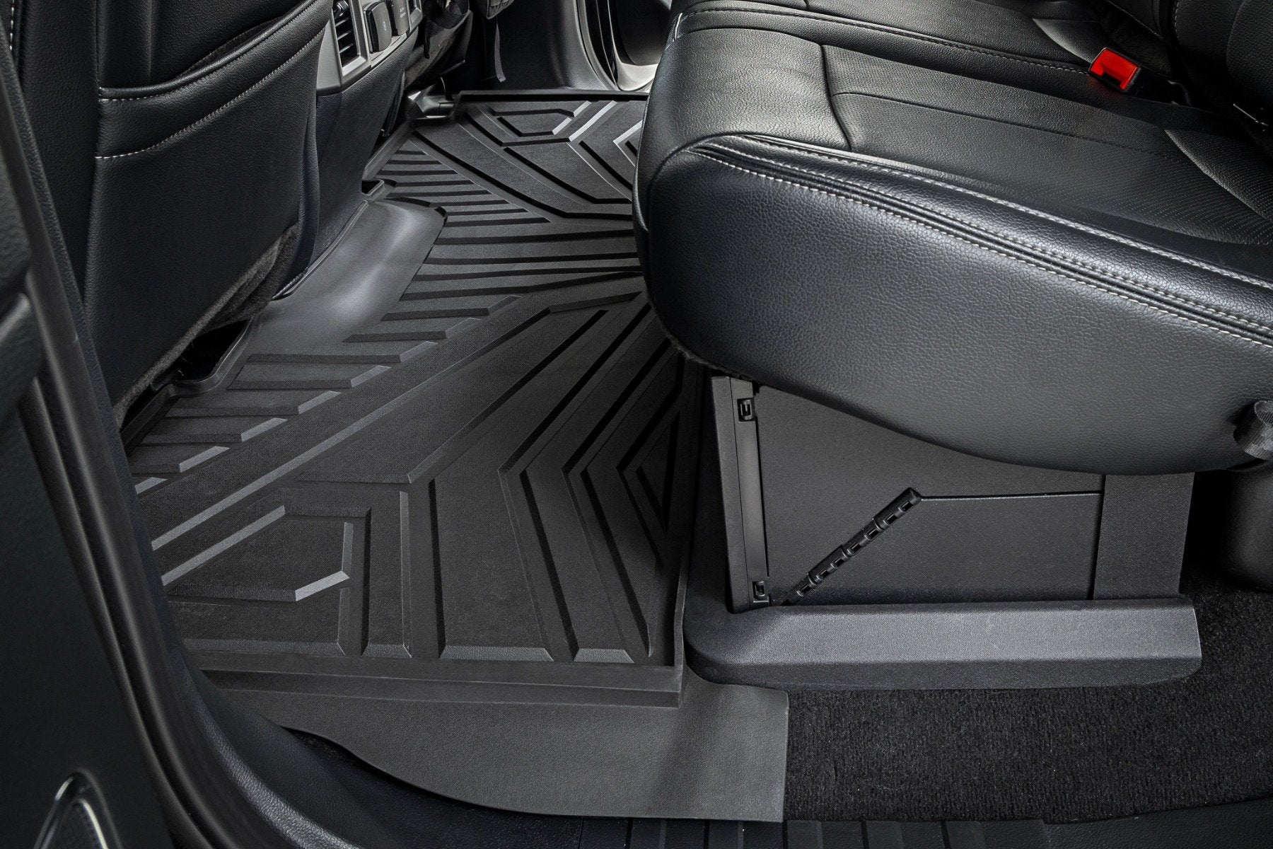 Rough Country Flex-Fit Floor Mats Front & Rear for Ford F250/F350 17-25 FF-51712