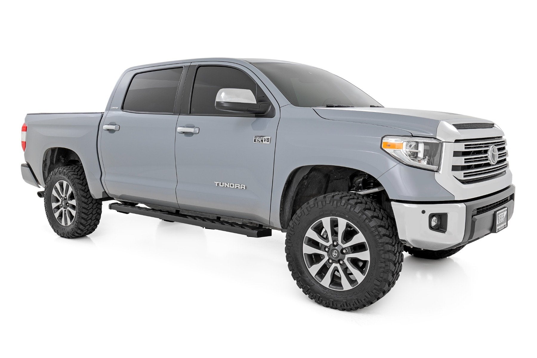 Rough Country BA2 Running Boards Side Step Bars Crew Cab for Toyota Tundra 07-21 41005A