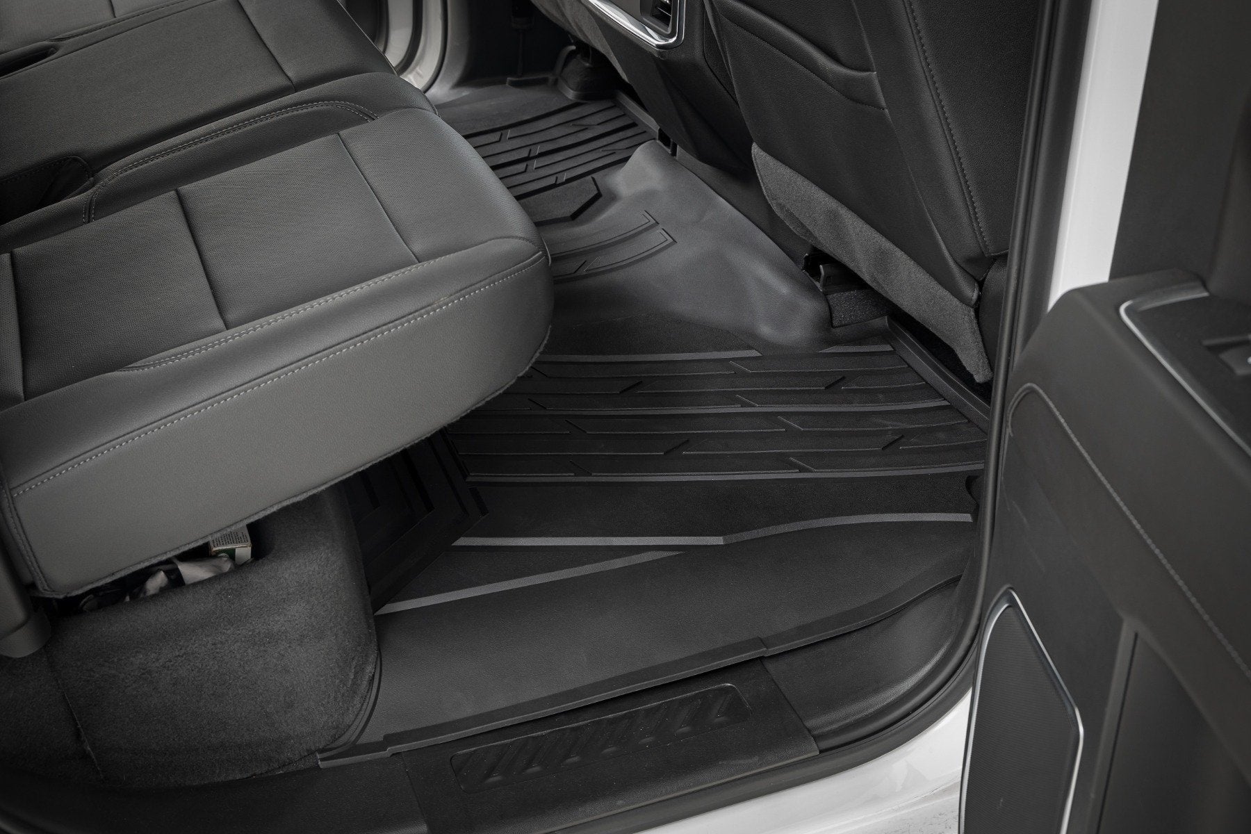 Rough Country Flex-Fit Floor Mats Bucket Crew Chevy/GMC 1500/2500HD/3500HD 19-25 FF-21612