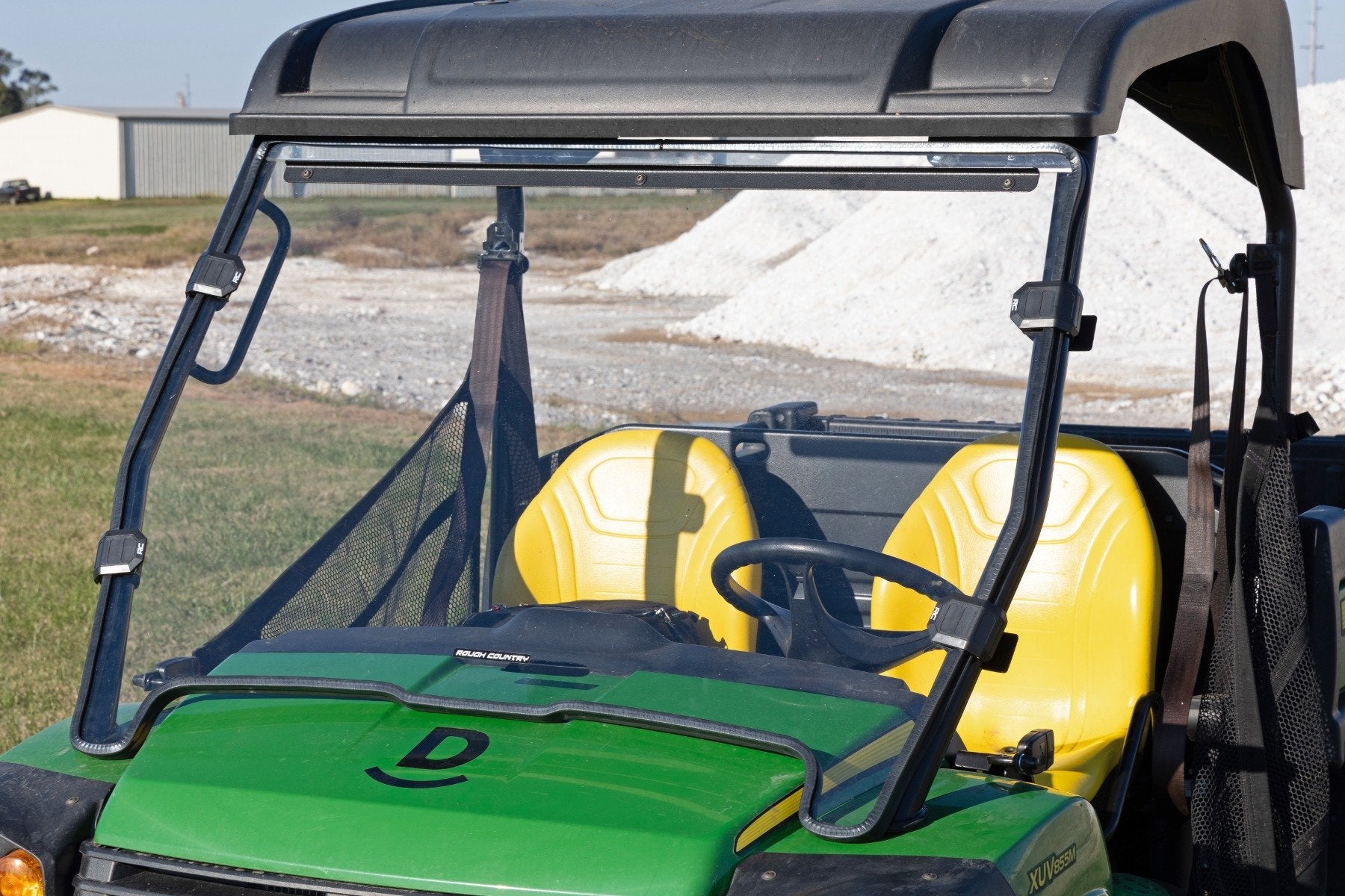 Rough Country Full Windshield Scratch Resistant John Deere Gator 11-17 98122270