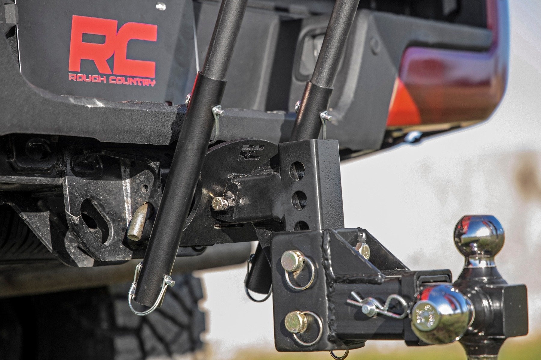 Rough Country American Patriot Universal 2" Hitch Dual Flag Pole Holder 117500