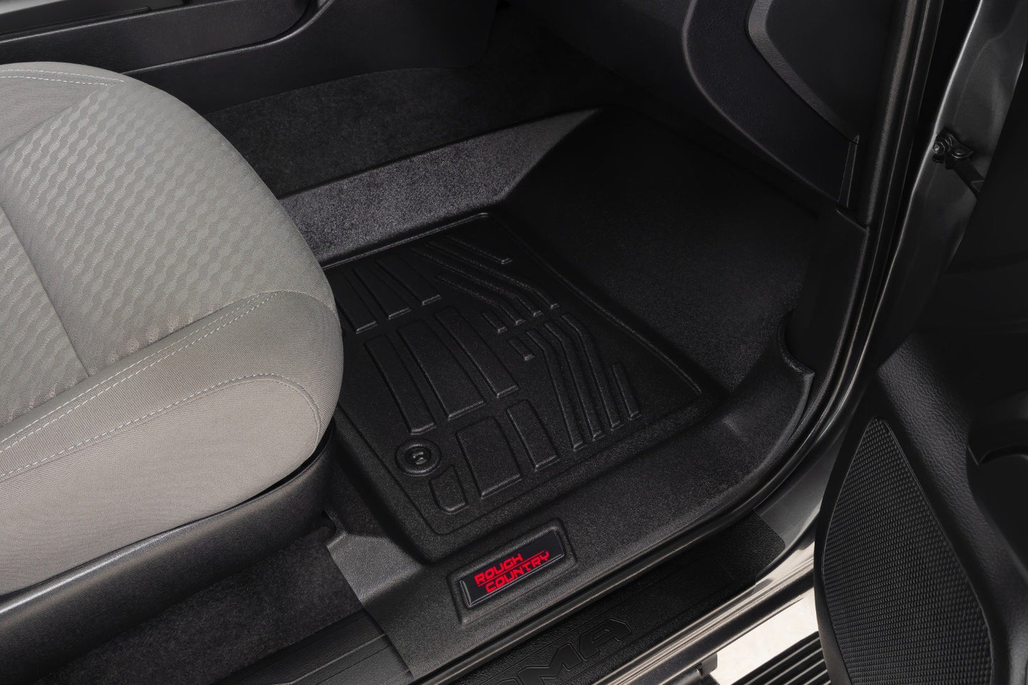 Rough Country Sure-Fit Floor Mats | Front | for Toyota Tacoma 2016-2023 SM7121