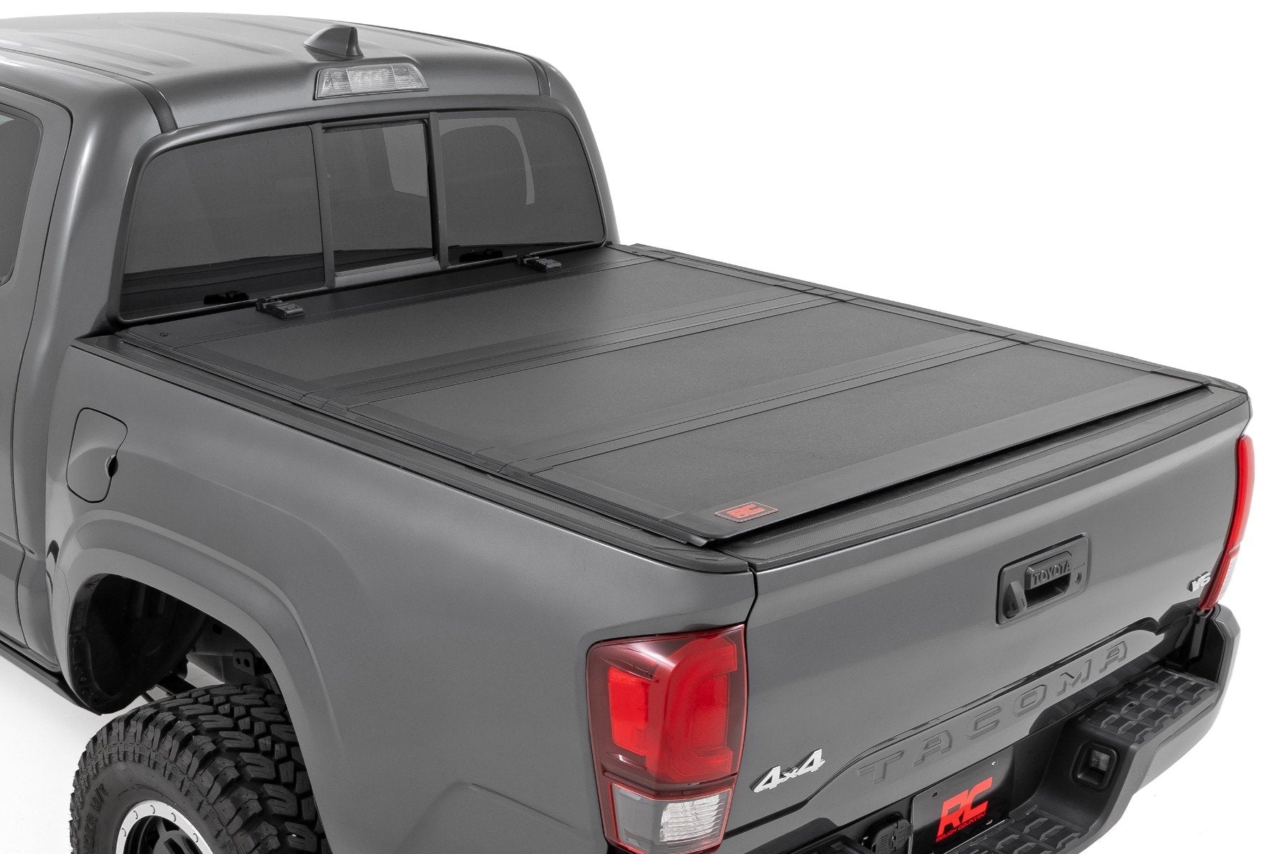 Rough Country Hard Tri-Fold Flip Up Bed Cover | 6' Bed | for Toyota Tacoma 05-15 -1