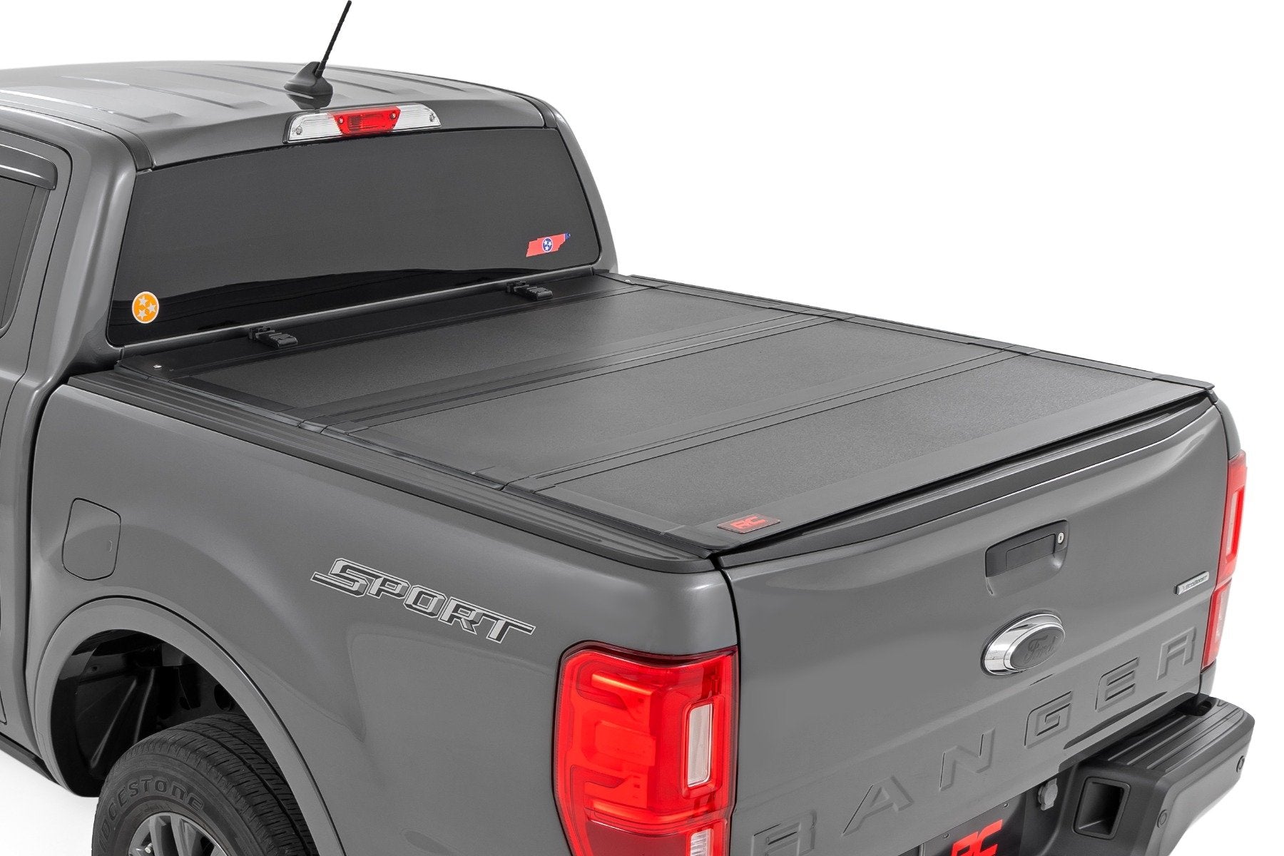 Rough Country Hard Tri-Fold Flip Up Bed Cover 5' Bed Ford Ranger 19-23 49220500