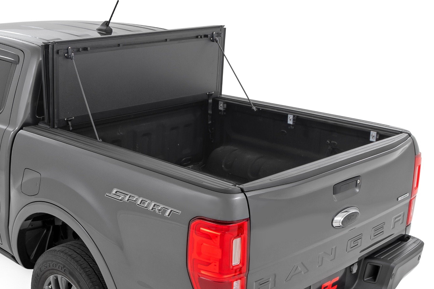 Rough Country Hard Tri-Fold Flip Up Bed Cover 5' Bed Ford Ranger 19-23 49220500