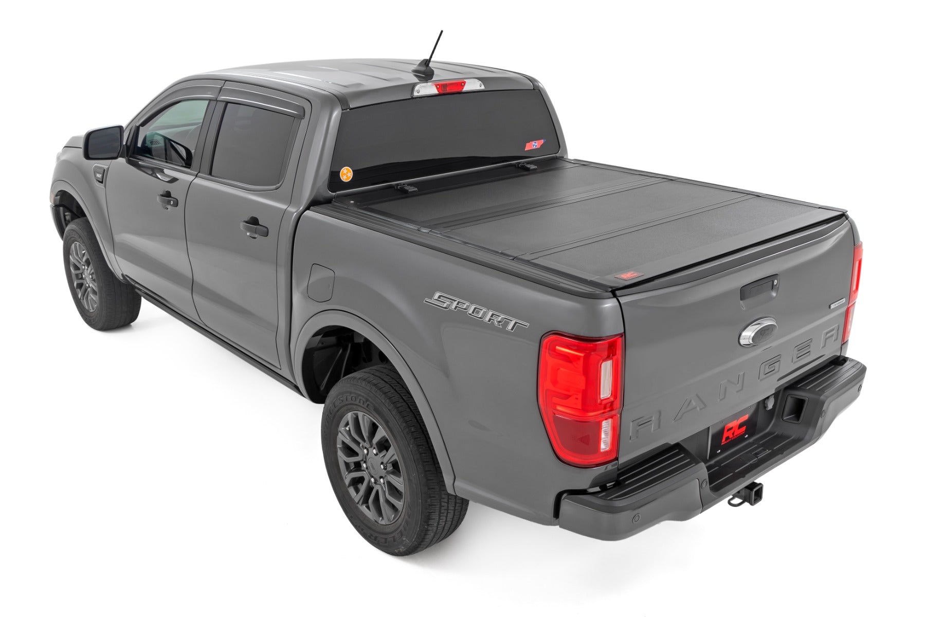 Rough Country Hard Tri-Fold Flip Up Bed Cover 5' Bed Ford Ranger 19-23 49220500