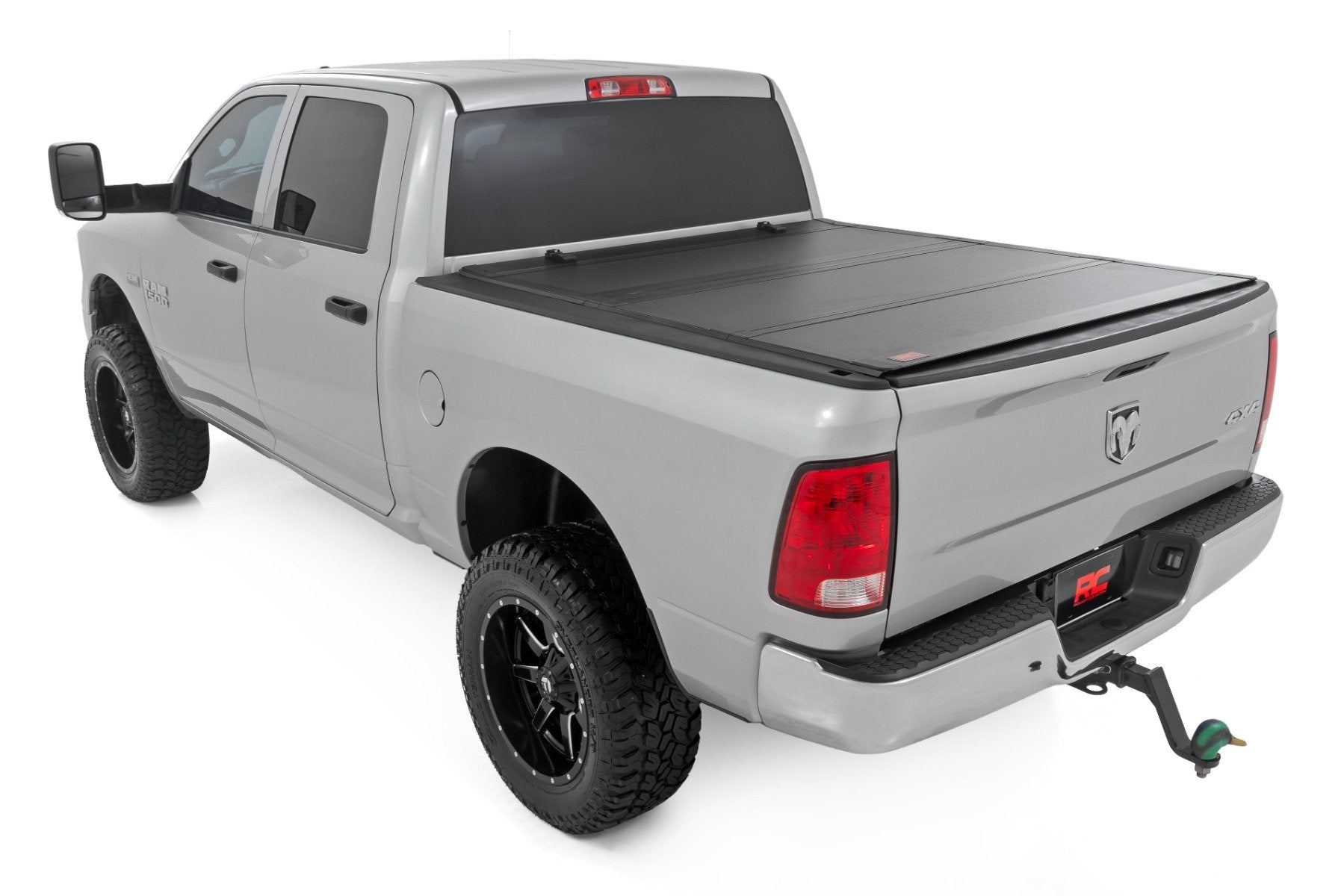 Rough Country Hard Tri-Fold Flip Up Bed Cover 5'7" Ram 1500 09-18 49319550