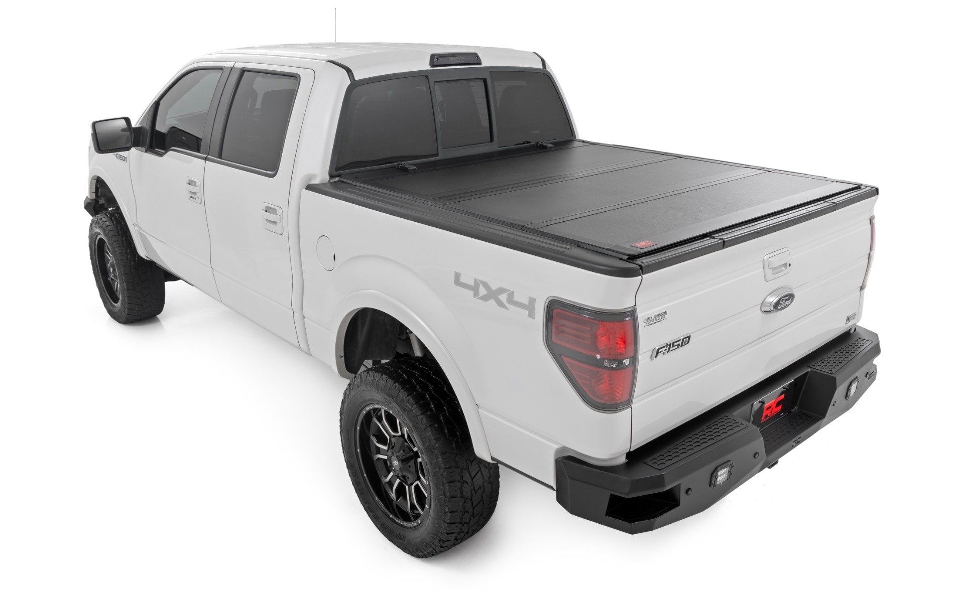 Rough Country Hard Tri-Fold Flip Up Bed Cover 5'7" Bed Ford F-150 04-14 49214550
