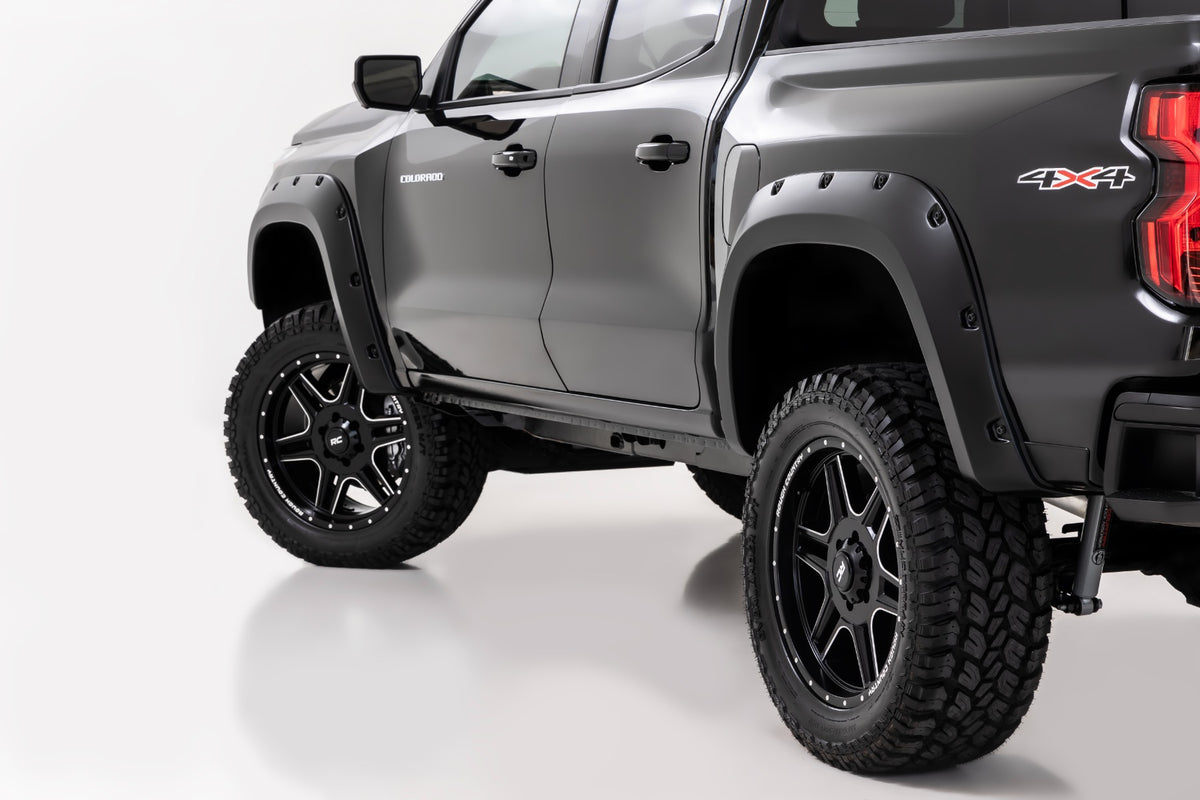 Rough Country Pocket Fender Flares | G42 White Sands | Chevy Colorado 2023-2026 F-C12311-G42