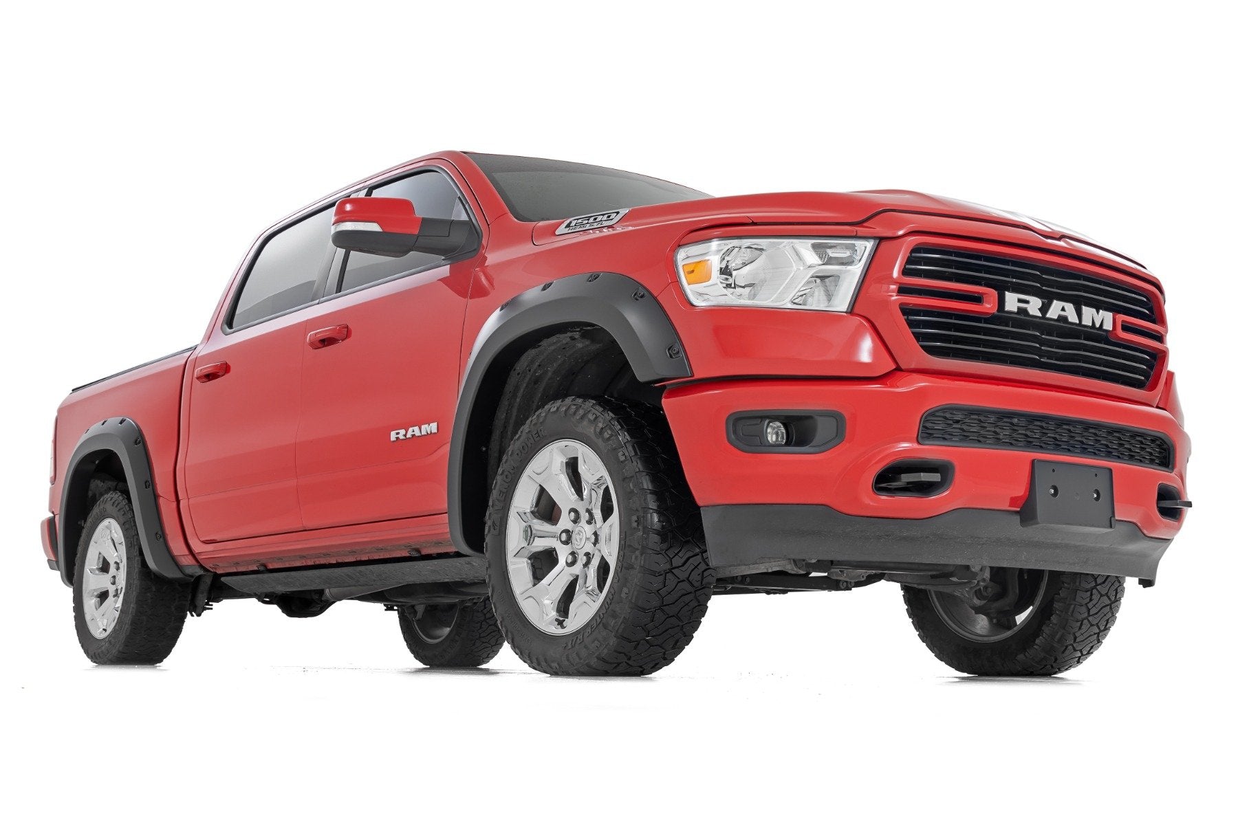 Rough Country Pocket Fender Flares for Ram 1500 19-22 Black F-D10914A-PXQ