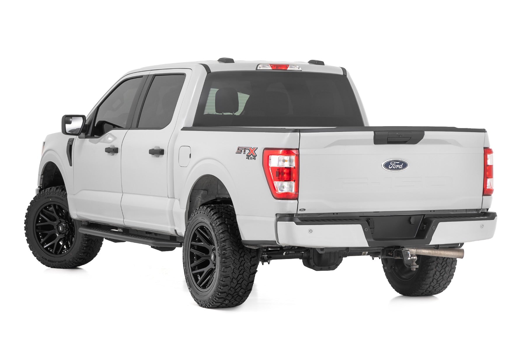 Rough Country OV2 Running Boards Side Steps Crew Cab Ford 150 15-24 14011