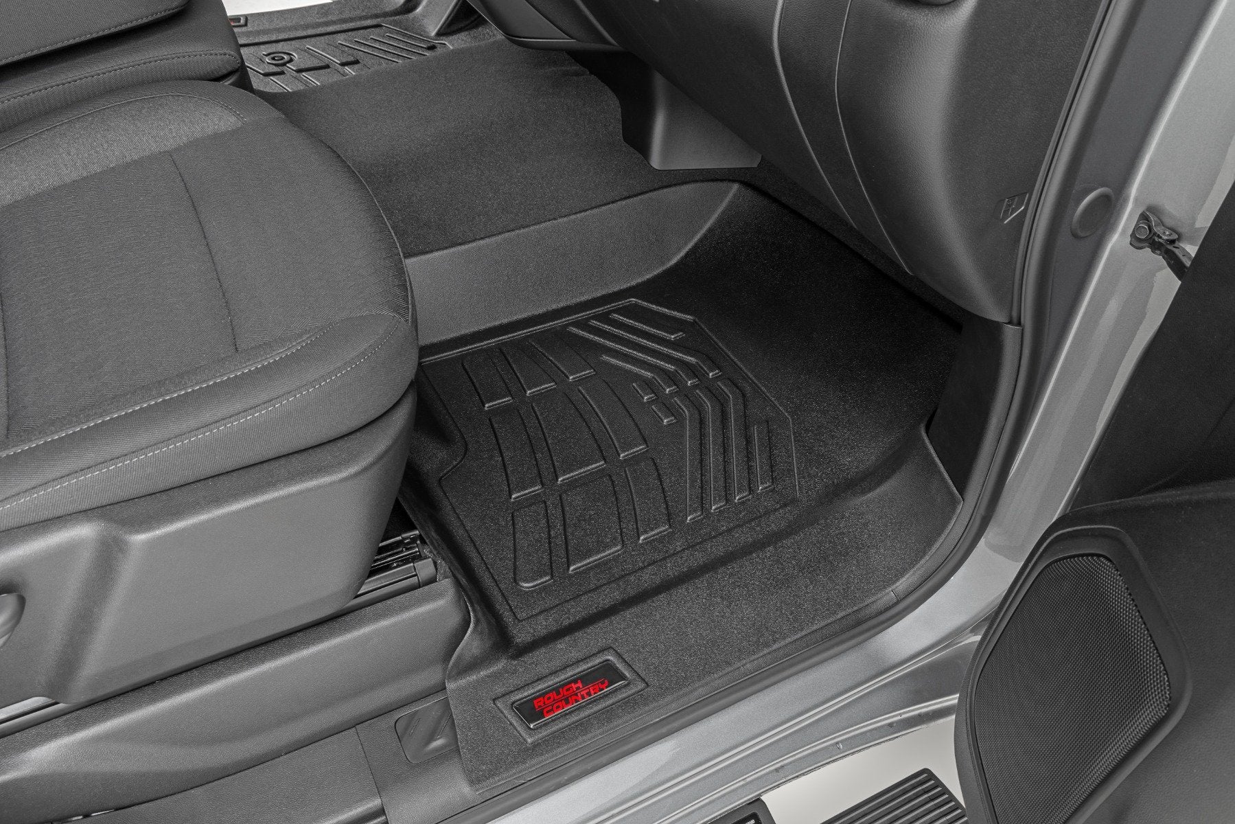 Rough Country SureFit Floor Mats Front Chevy/GMC 1500/2500HD/3500HD 19-25 SM2161