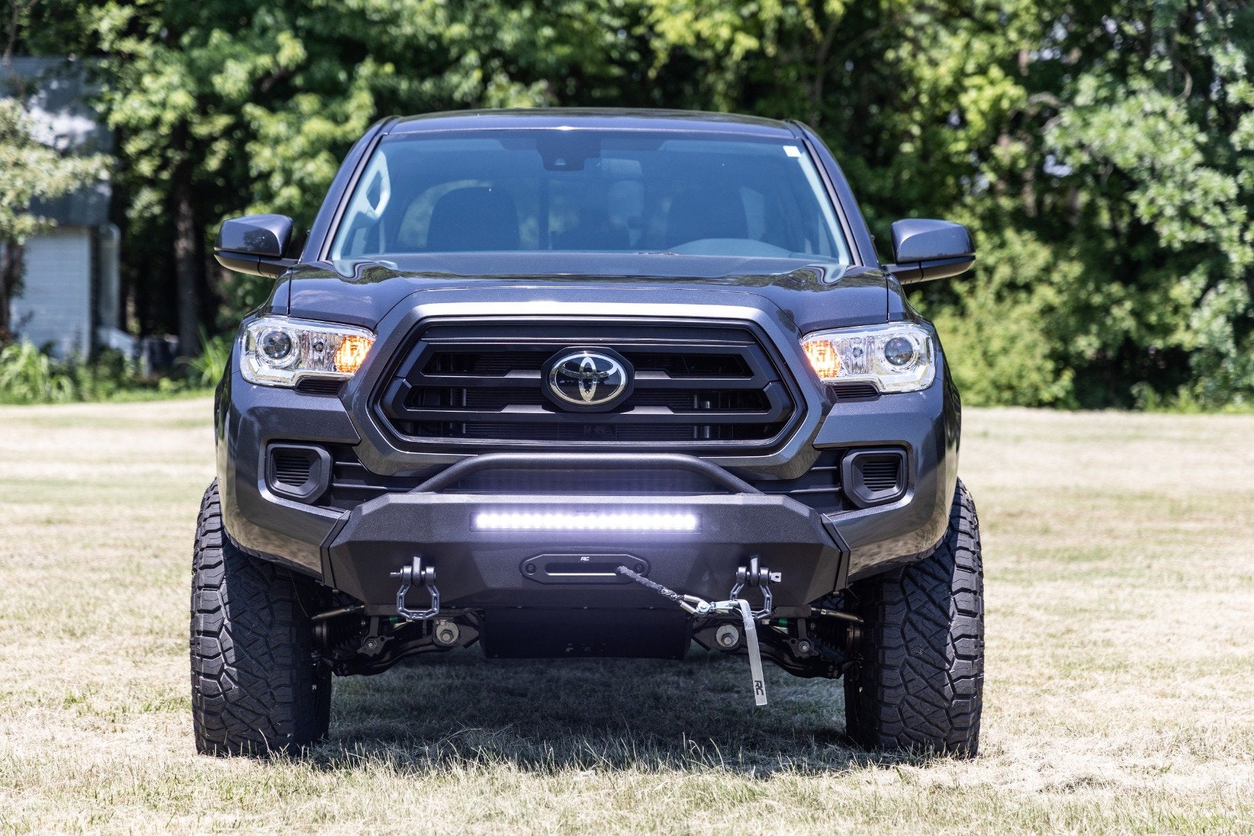 Rough Country Front Bumper Hybrid 20" Blk LED Toyota Tacoma 4WD (2016-2022) 10718