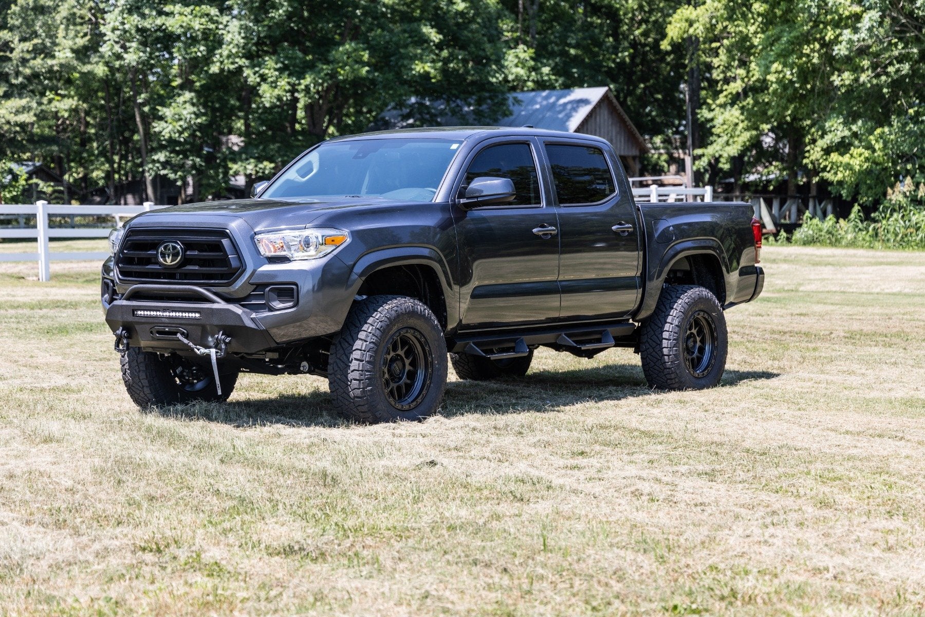 Rough Country Front Bumper Hybrid 20" Blk LED Toyota Tacoma 4WD (2016-2022) 10720