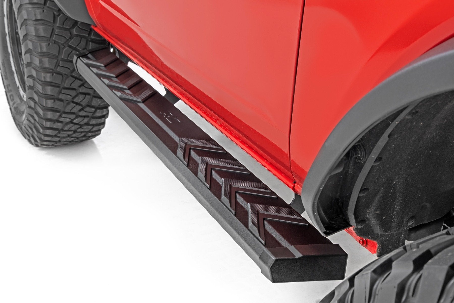 Rough Country BA2 Running Boards Side Step Bars for Ford Bronco 2 Door 21-25 41008A
