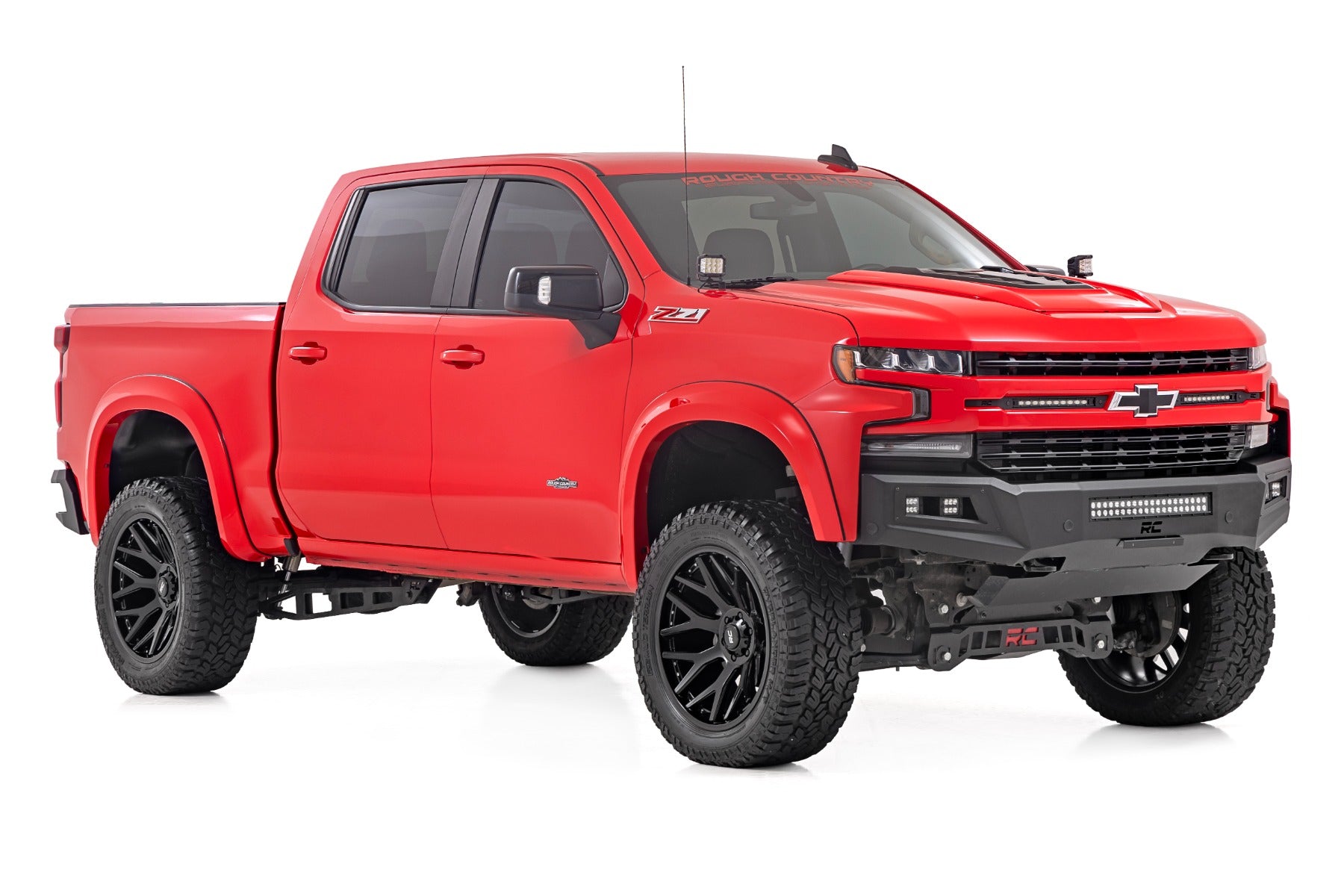 Rough Country Fender Flares | Sport | GBD Cypress Gray | Chevy Silverado 1500 2WD/4WD (2019-2026 & Refresh)