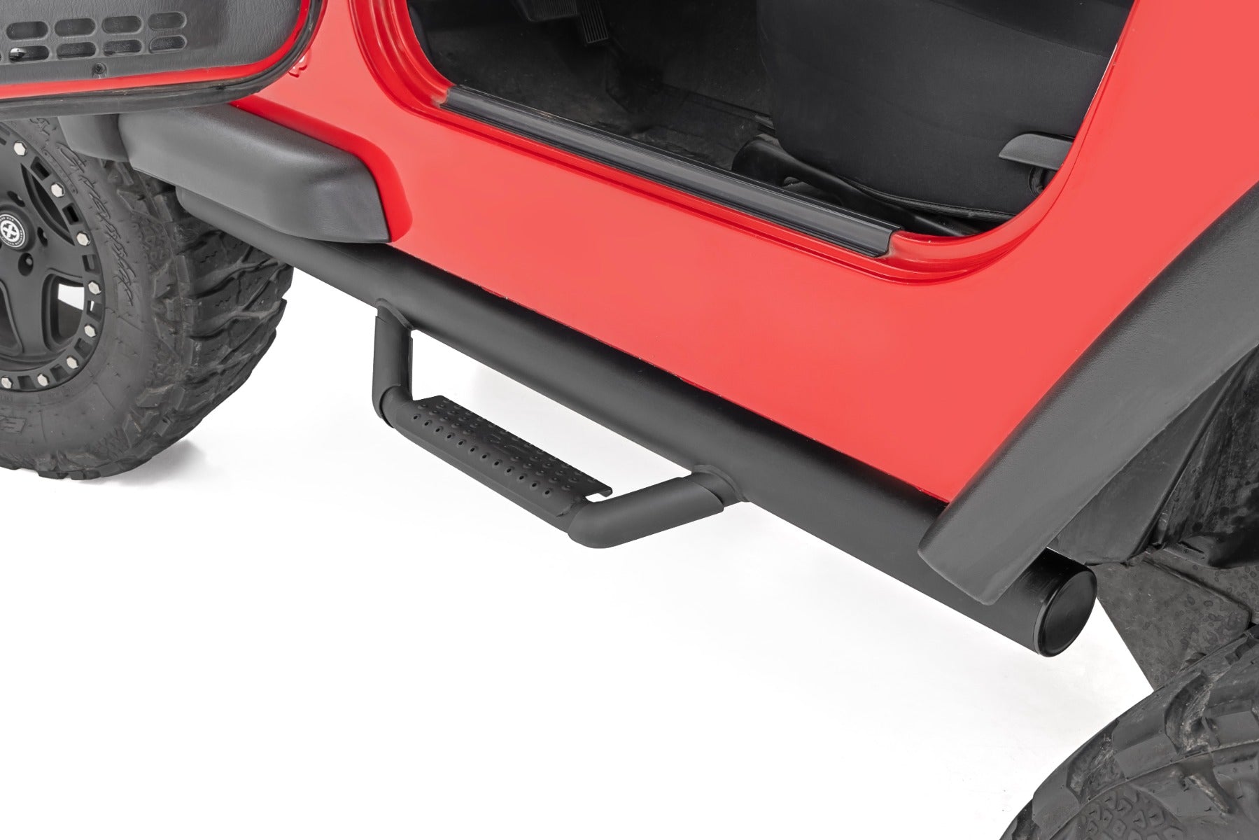 Rough Country Nerf Steps Full Length Jeep Wrangler TJ 4WD 1997-2006 RC RCJ9746A