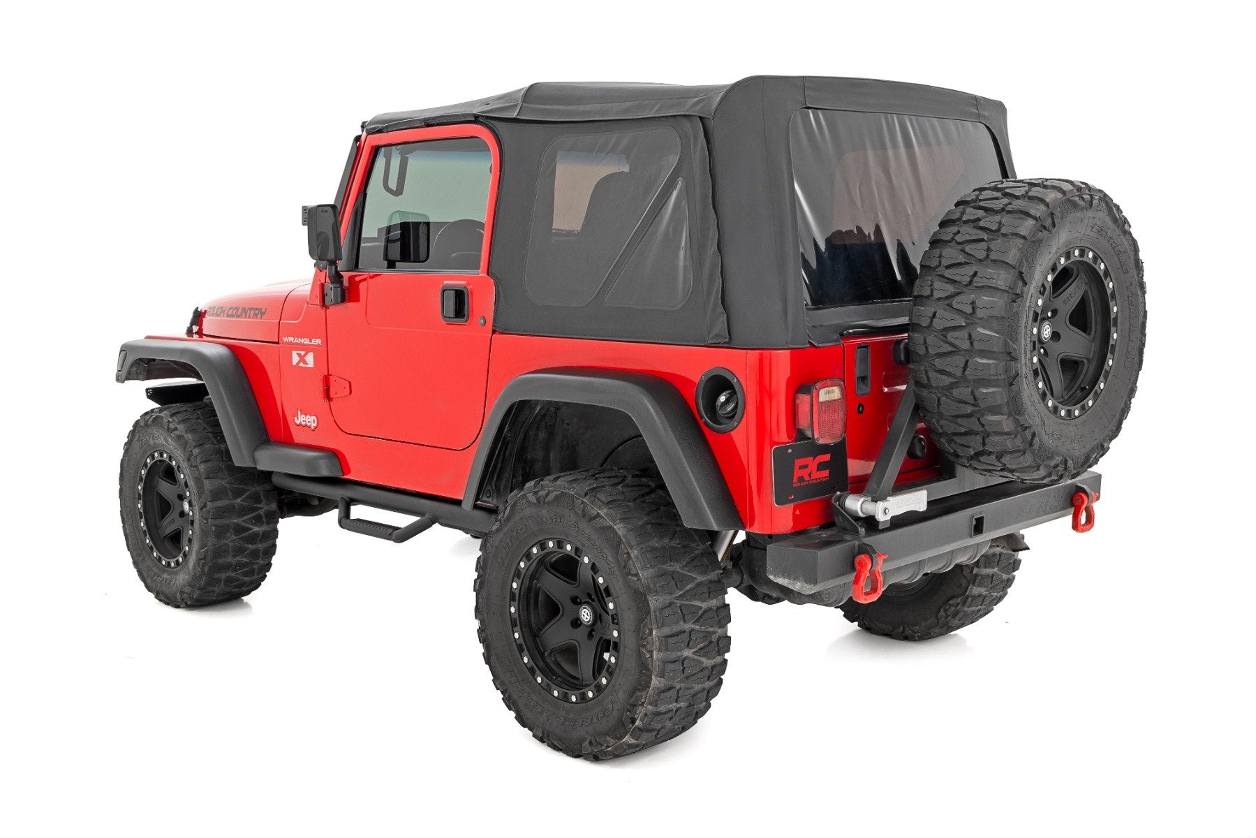 Rough Country Nerf Steps Full Length Jeep Wrangler TJ 4WD 1997-2006 RC RCJ9746A