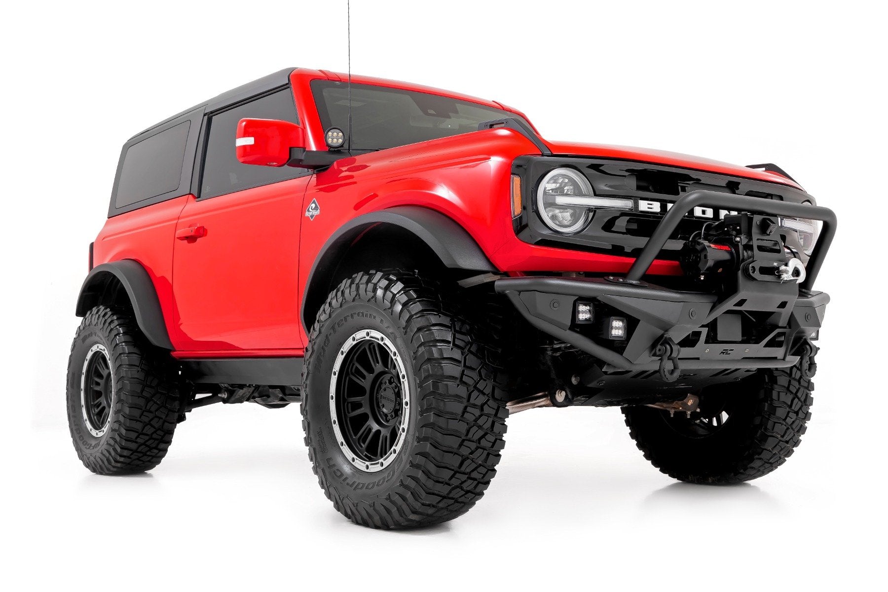 Rough Country Front Bumper Tubular w/Winch Plate Ford Bronco 21-23 51205