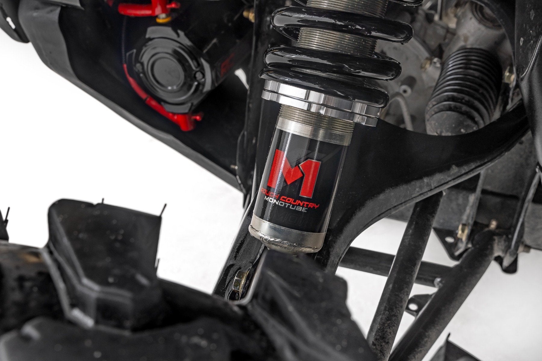 Rough Country M1 Front Coil Over Shocks Height Adjust Can-Am Defender MAX HD10 301011