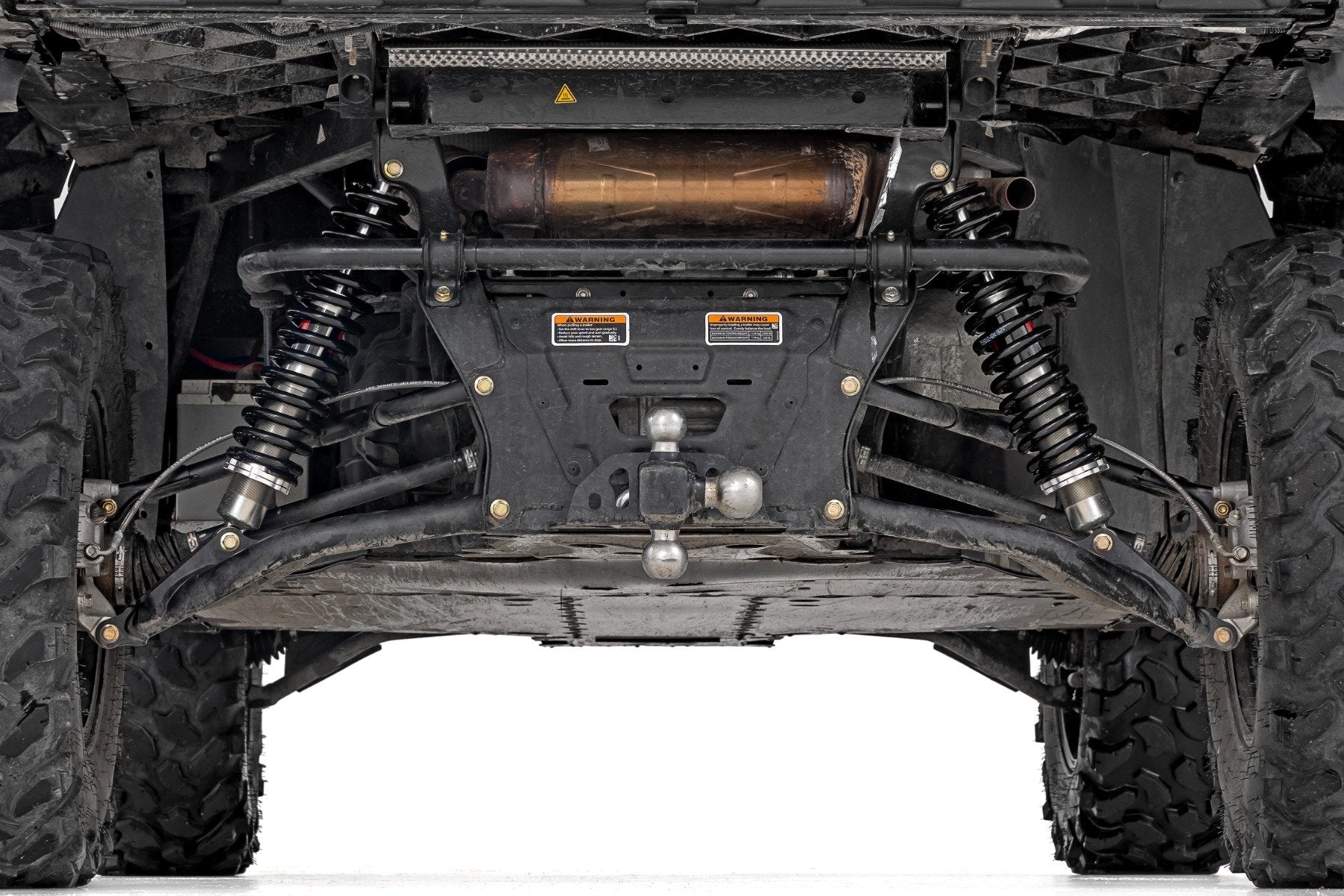 Rough Country M1 Rear Coil Over Shocks Height Adjust Can-Am Defender MAX HD10 301012