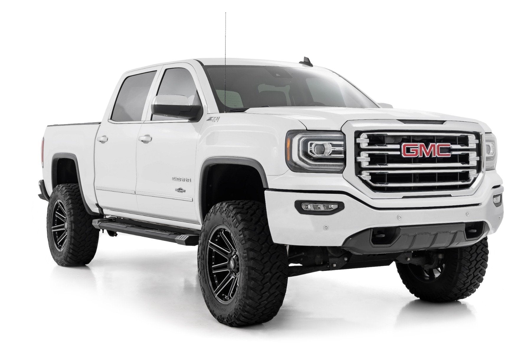 Rough Country HD2 Alum Running Boards Crew Cab Chevy/GMC 1500/2500/3500HD 07-19 SRB071785A