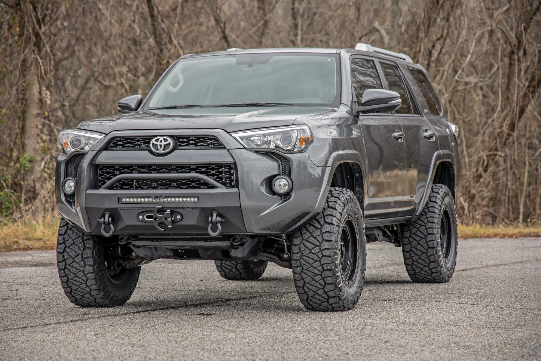 Rough Country 3" Lift Kit for Toyota 4Runner 10-24 Upper Arms RR Coils M1 Struts 76642RED