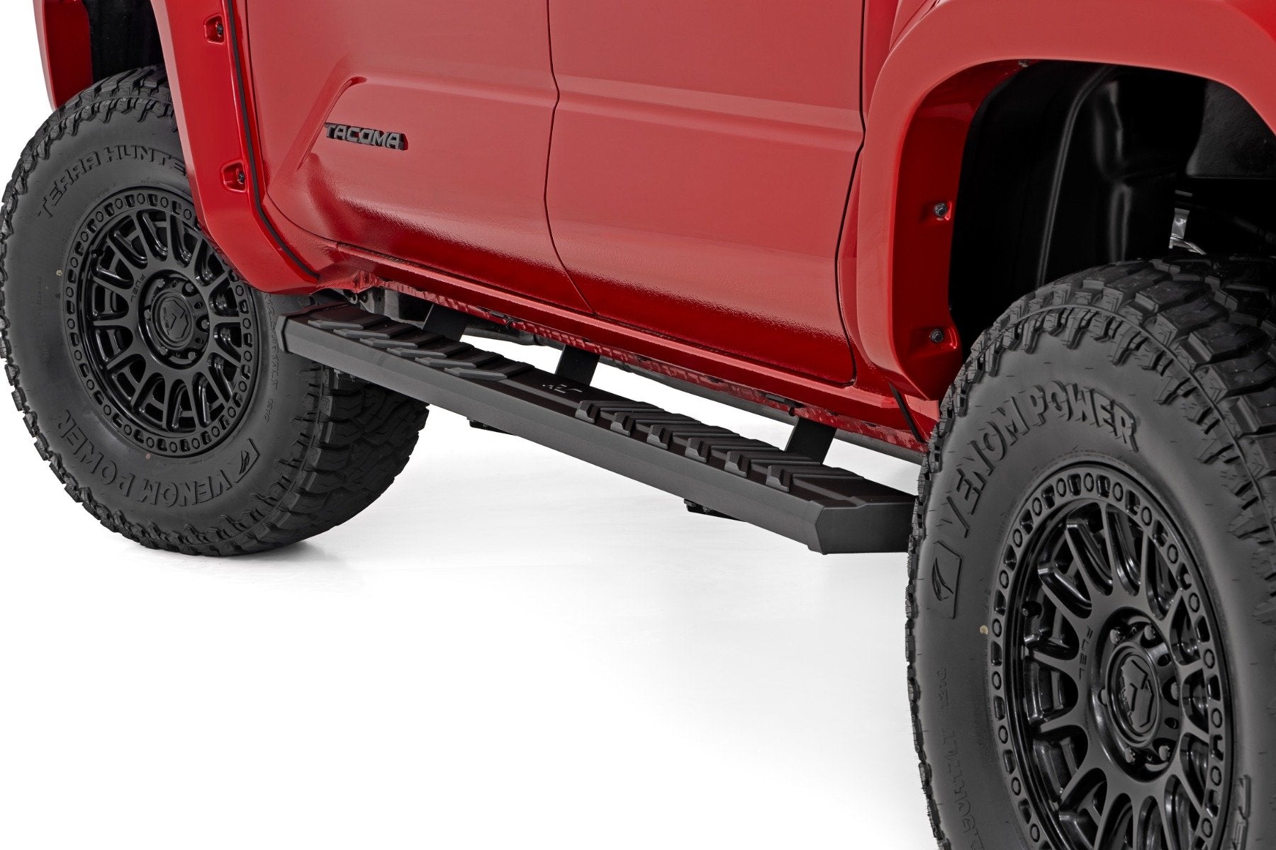 Rough Country BA2 Running Boards Side Step Bars Double Cab for Tacoma 24-25 41013A