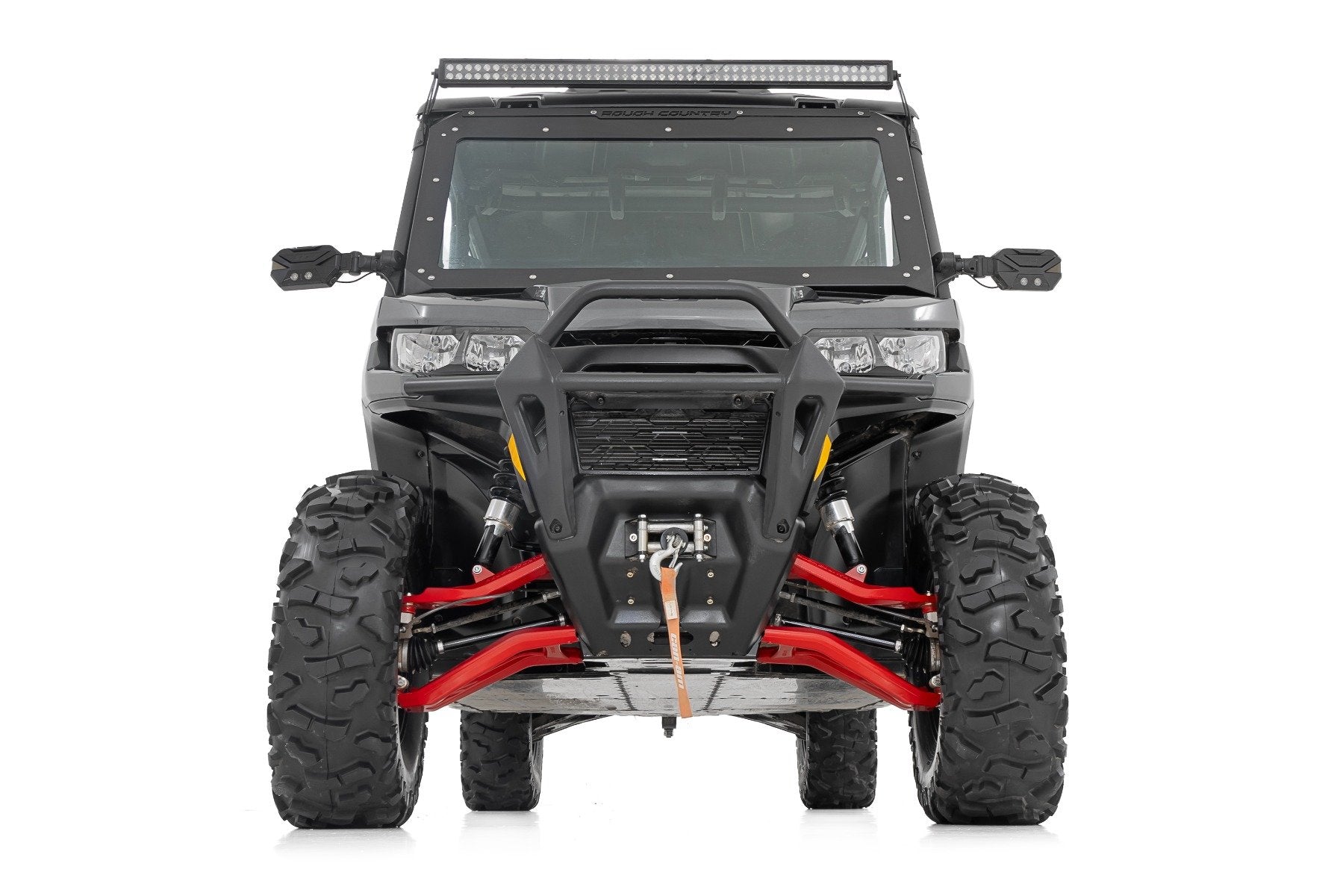 Rough Country 6" Lift Kit Gas Radius Arm V2 for Ford F250/F350 4wd 23-25 97041RED