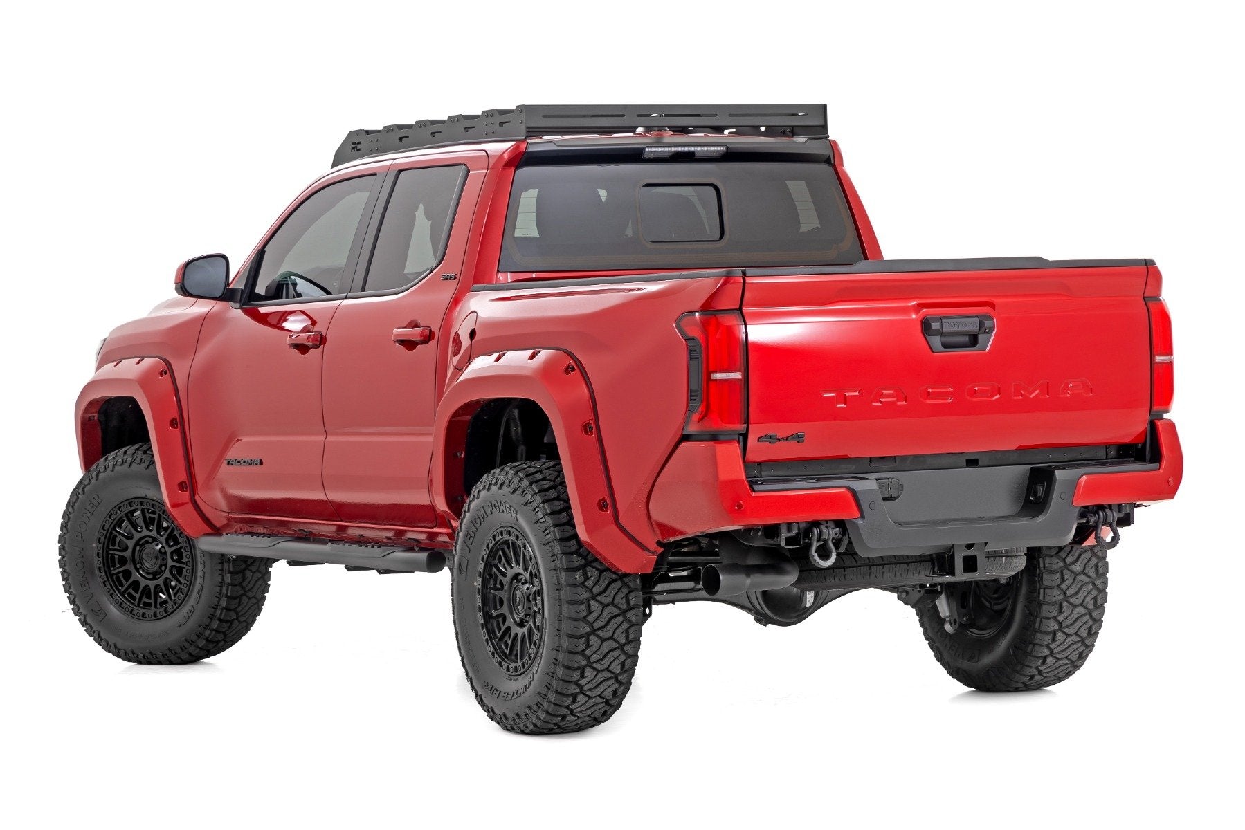 Rough Country Oval Nerf Step Double Cab Black Toyota Tacoma 2024 21017