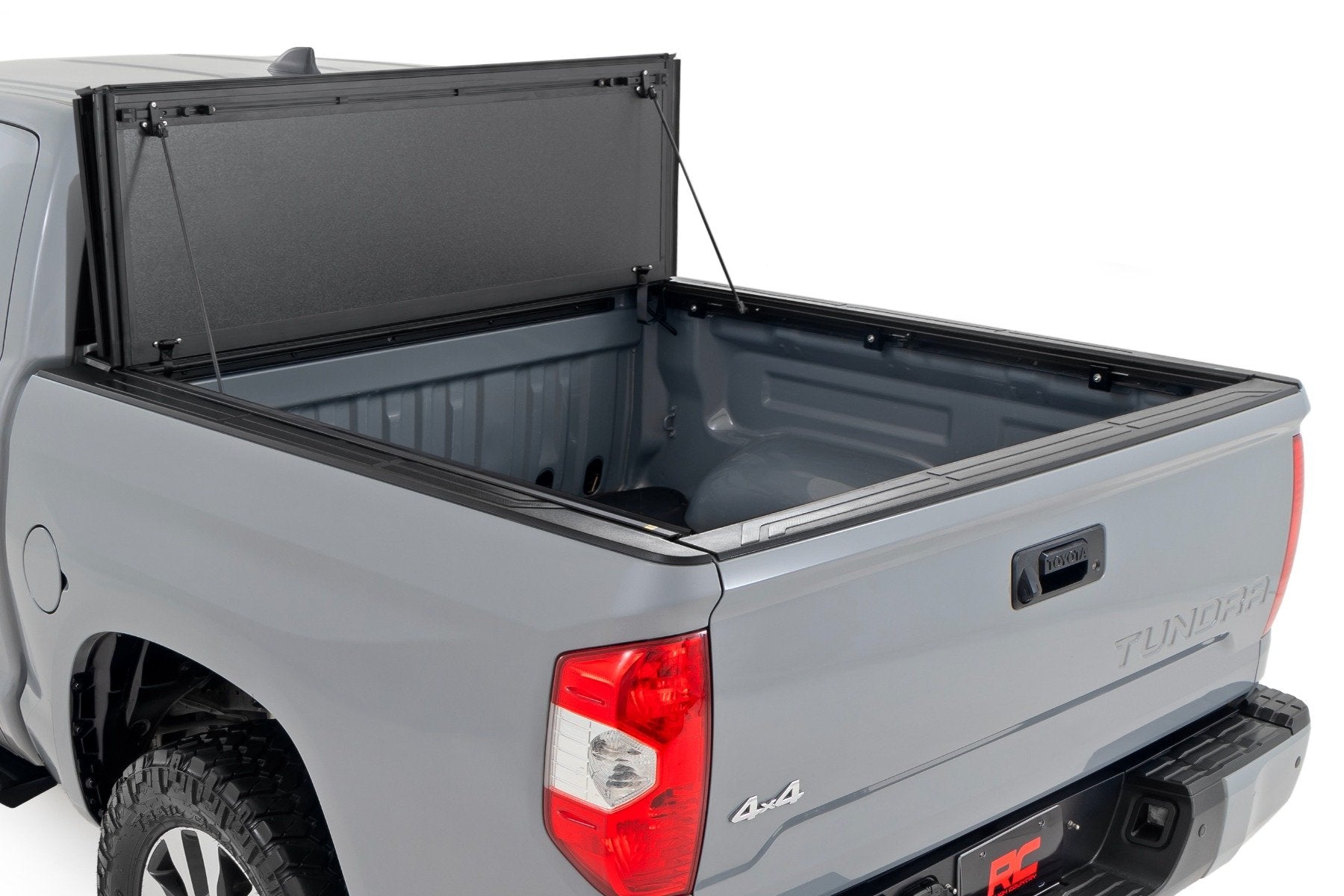 Rough Country Hard Tri-Fold Flip Up Bed Cover 5'7" Bed Toyota Tundra 07-21 49414551