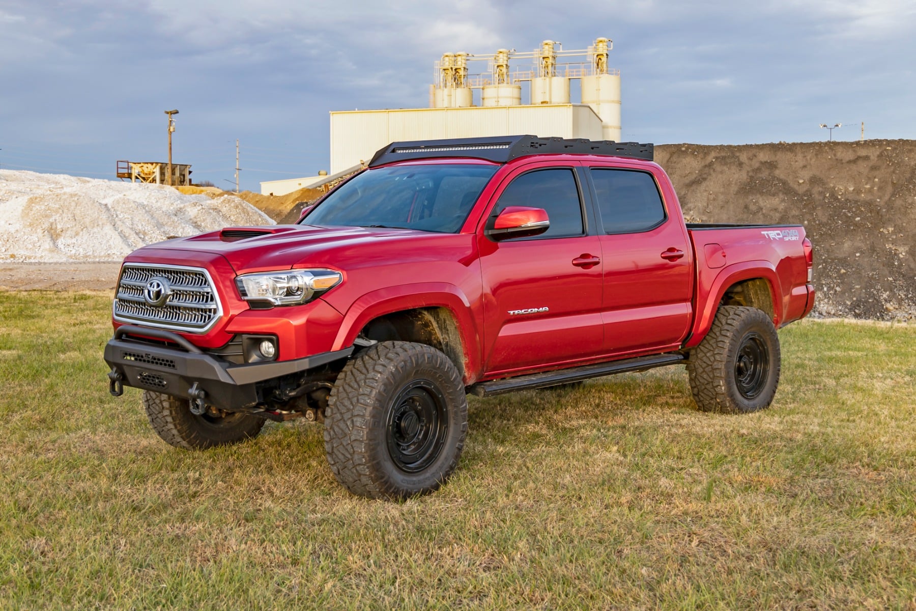 Rough Country Roof Rack w/ Front 40" LED Light for Toyota Tacoma Crew Cab 05-23 73107