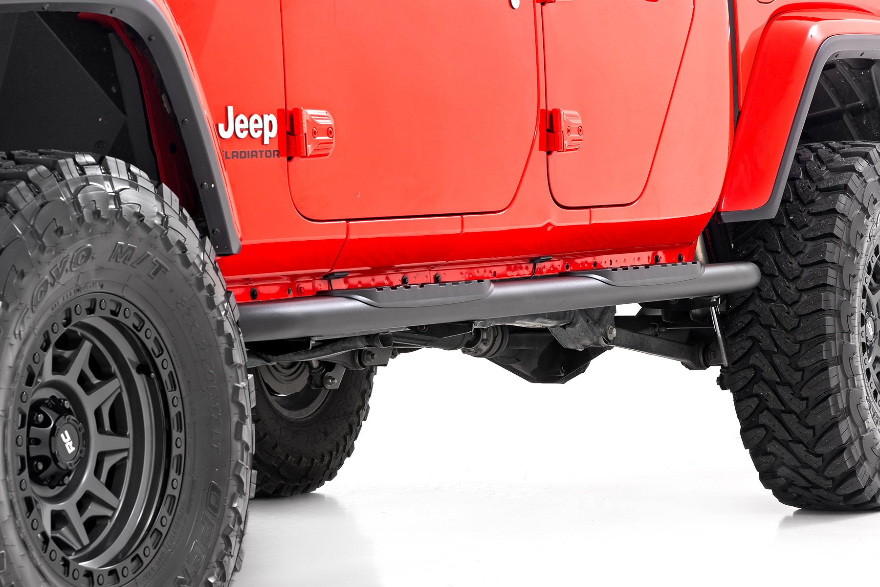 Rough Country Oval Nerf Steps Black Jeep Gladiator JT 20-23 21015