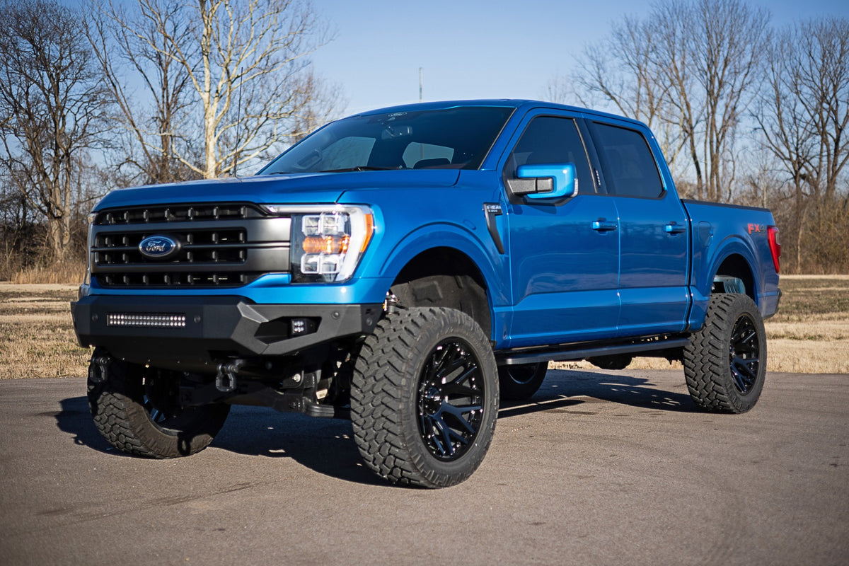 Rough Country Running Board Step Crew Cab Black For Ford F150 2015-2022 2wd/4wd 44005