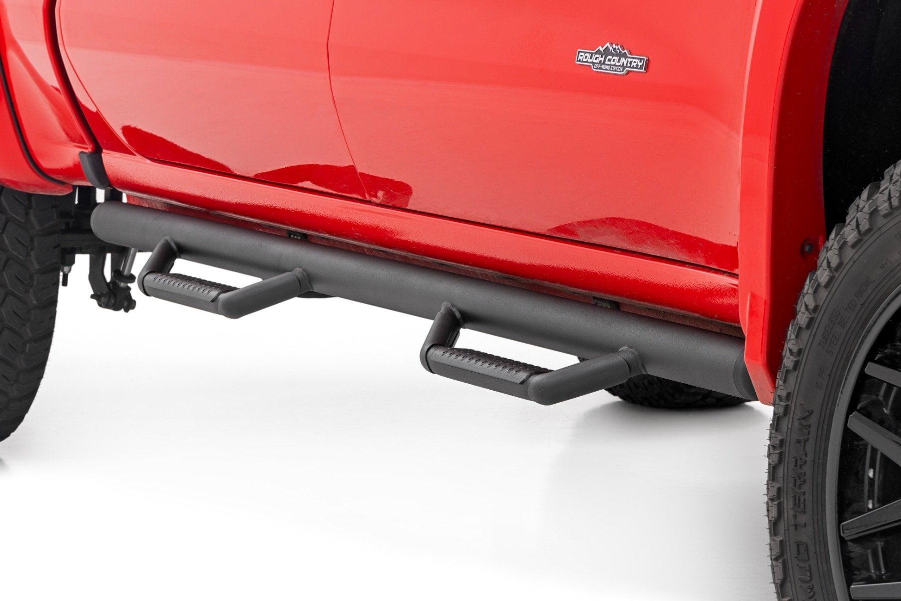 Rough Country Nerf Steps Cab Length Crew Cab Chevy/GMC 1500/2500HD/3500HD 19-24 RCC1980CCB