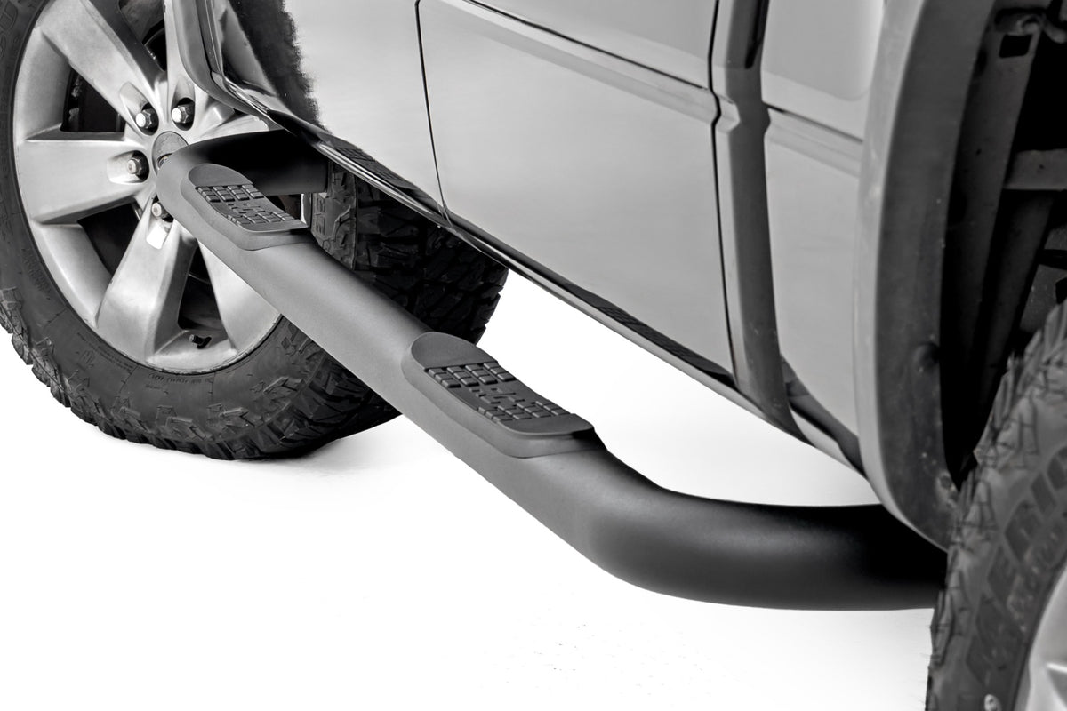 Rough Country Nerf Steps | 3-Inch Tube | Crew Cab | for Ford F-150 2WD/4WD 09-14 43006