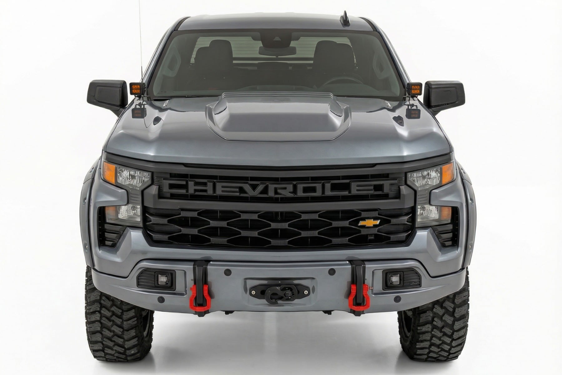 Rough Country FXS Bumper 12000S GXD Sterling Grey Metallic Silverado 1500 23-26 13007-GXD