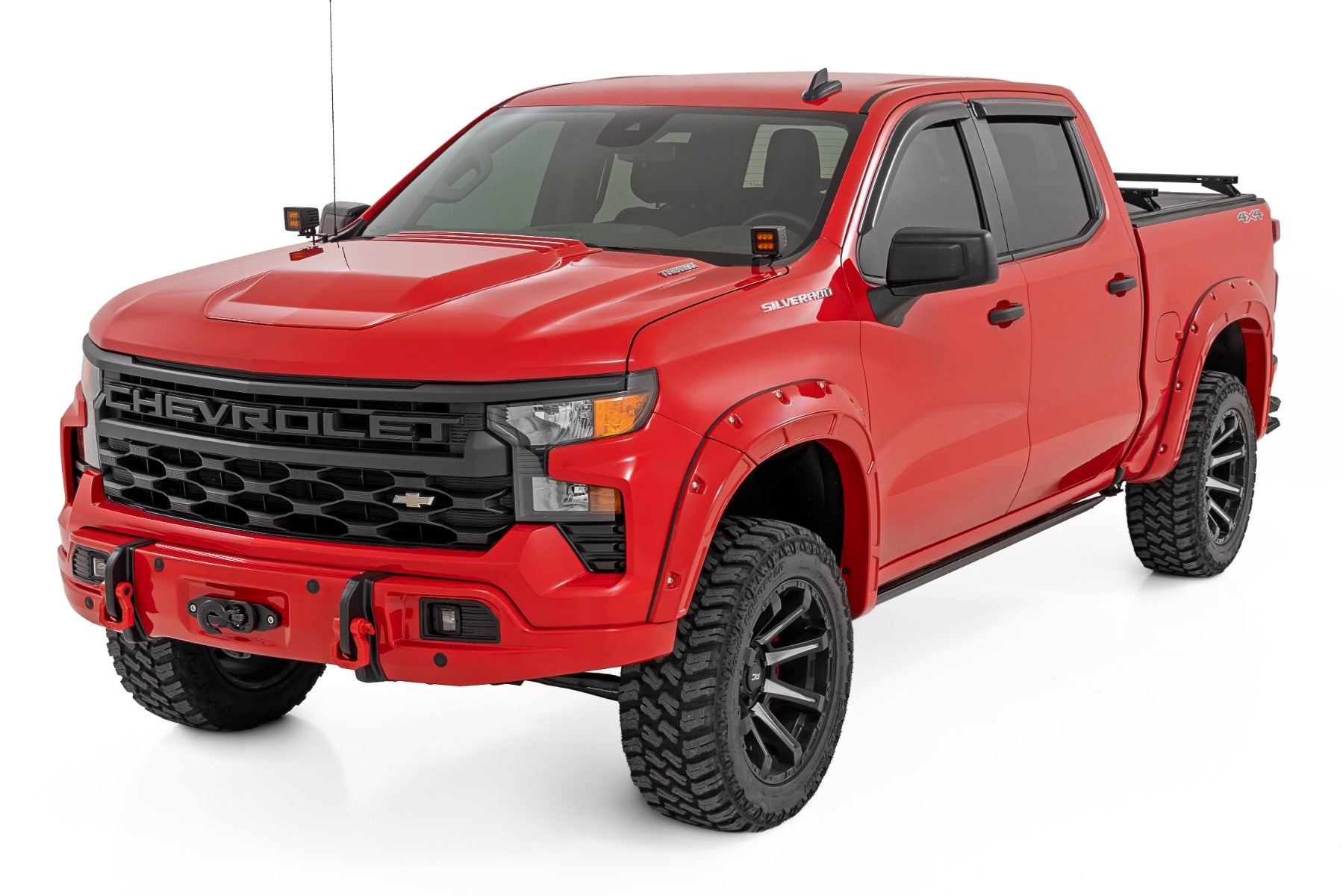 Rough Country G7J Rainforest Green 2023+ Silverado Metal Bumper / Plastic Cover 13006-G7J