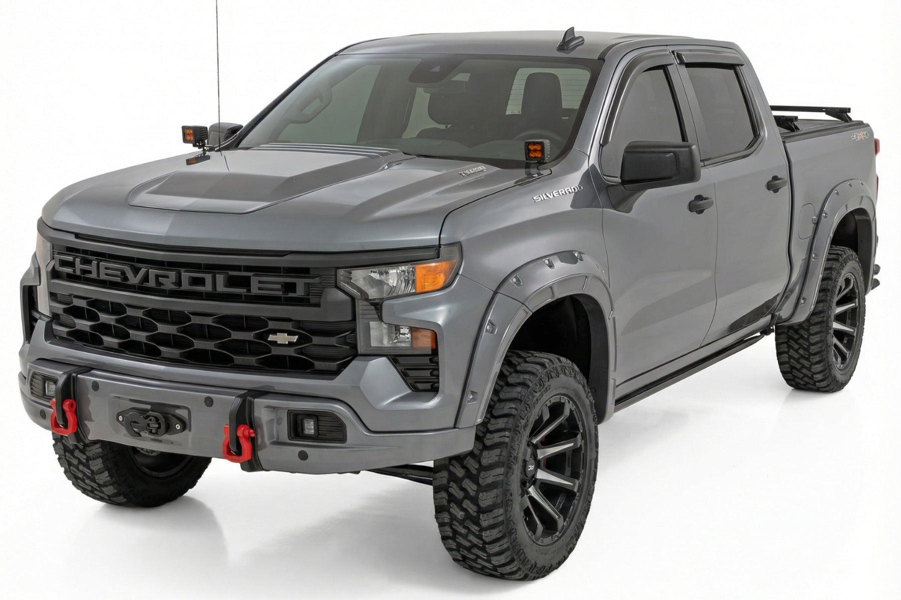 Rough Country FXS Bumper 12000S GXD Sterling Grey Metallic Silverado 1500 23-26 13007-GXD