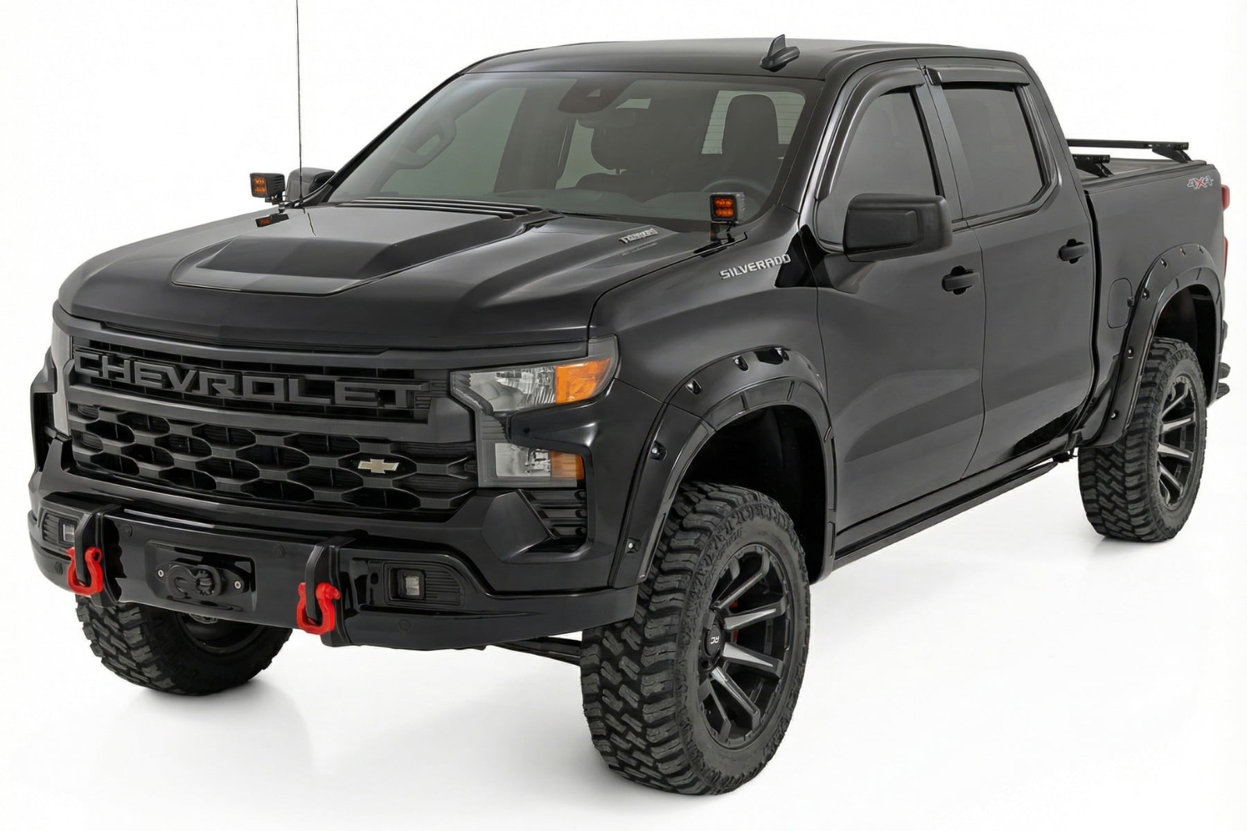 Rough Country Front FXS Bumper 12000S GBA Black Chevy Silverado 1500 23-26 13007-GBA