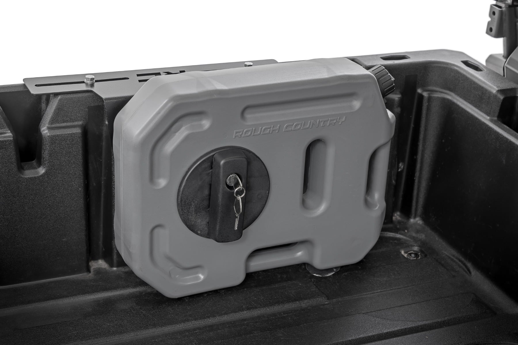 Rough Country 10L Fluid Container Bed Side Mount | Polaris/Can-Am/CFMOTO 99090